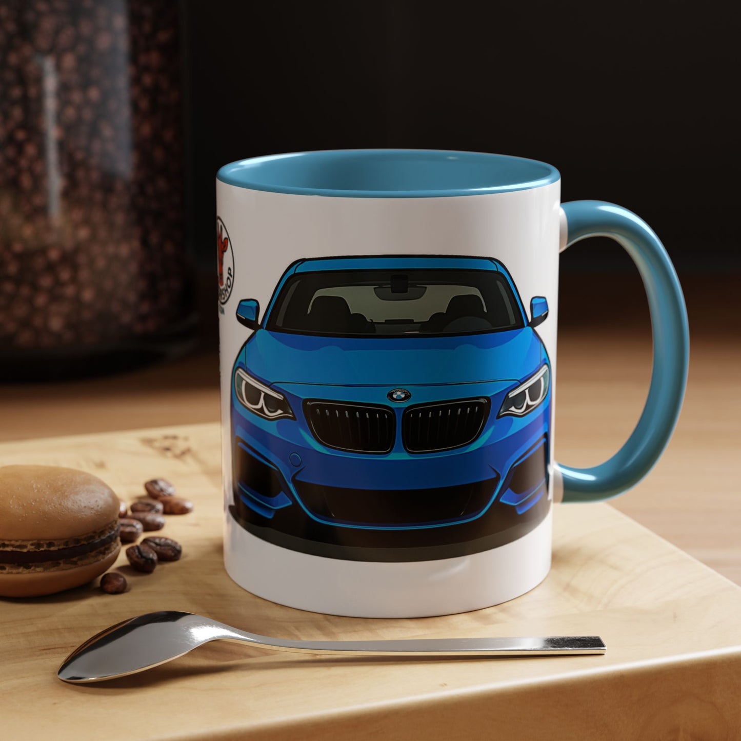 Coffee Mug - Bmw M240i F22 B58 M Performance Estoril Blue Design