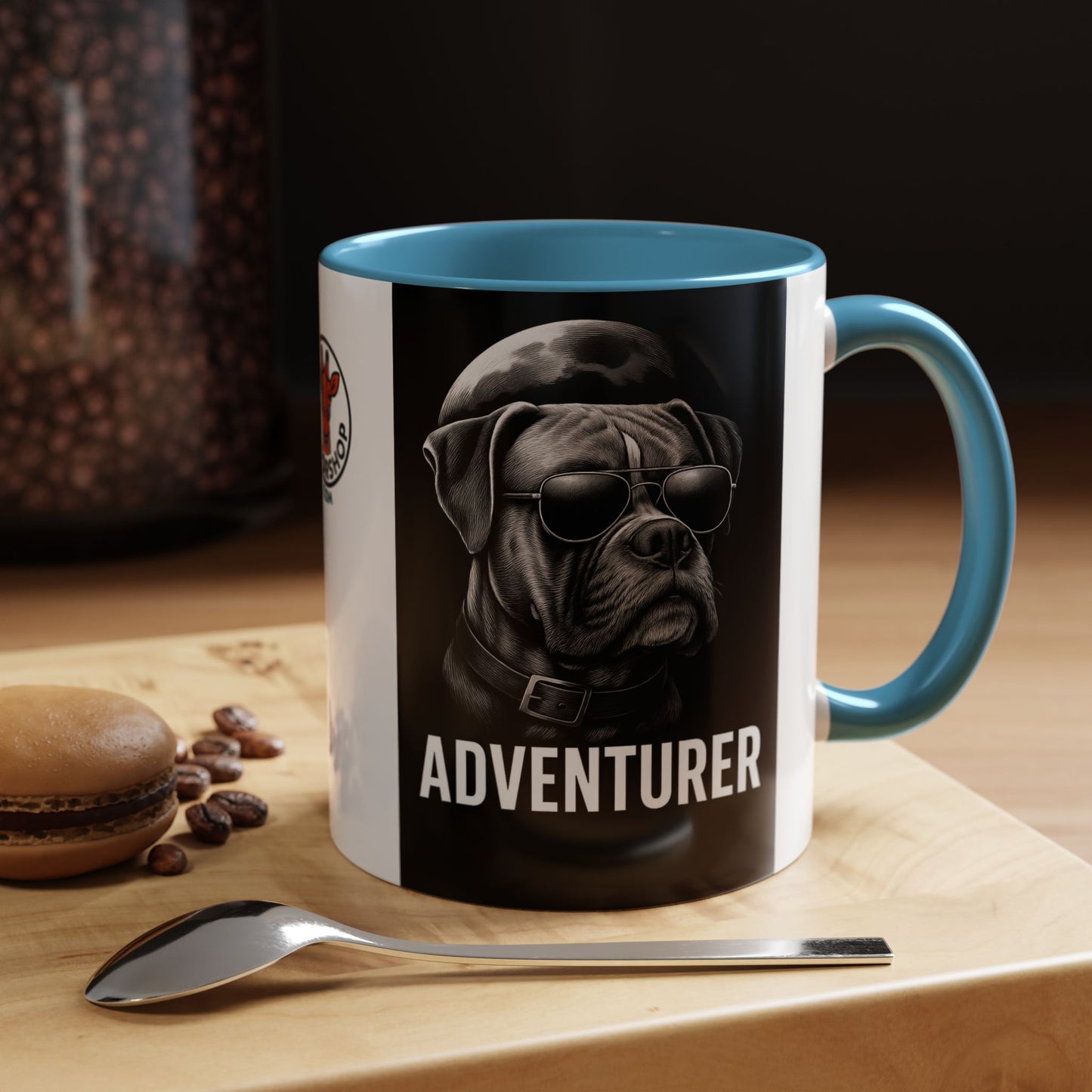 Adventure Dog Coffee Mug - Unique Pet Lover Gift, Personalized Dog Lover Mug, Funny Animal Mug, Holiday Gift for Dog Owners, Cool Cafe Mug