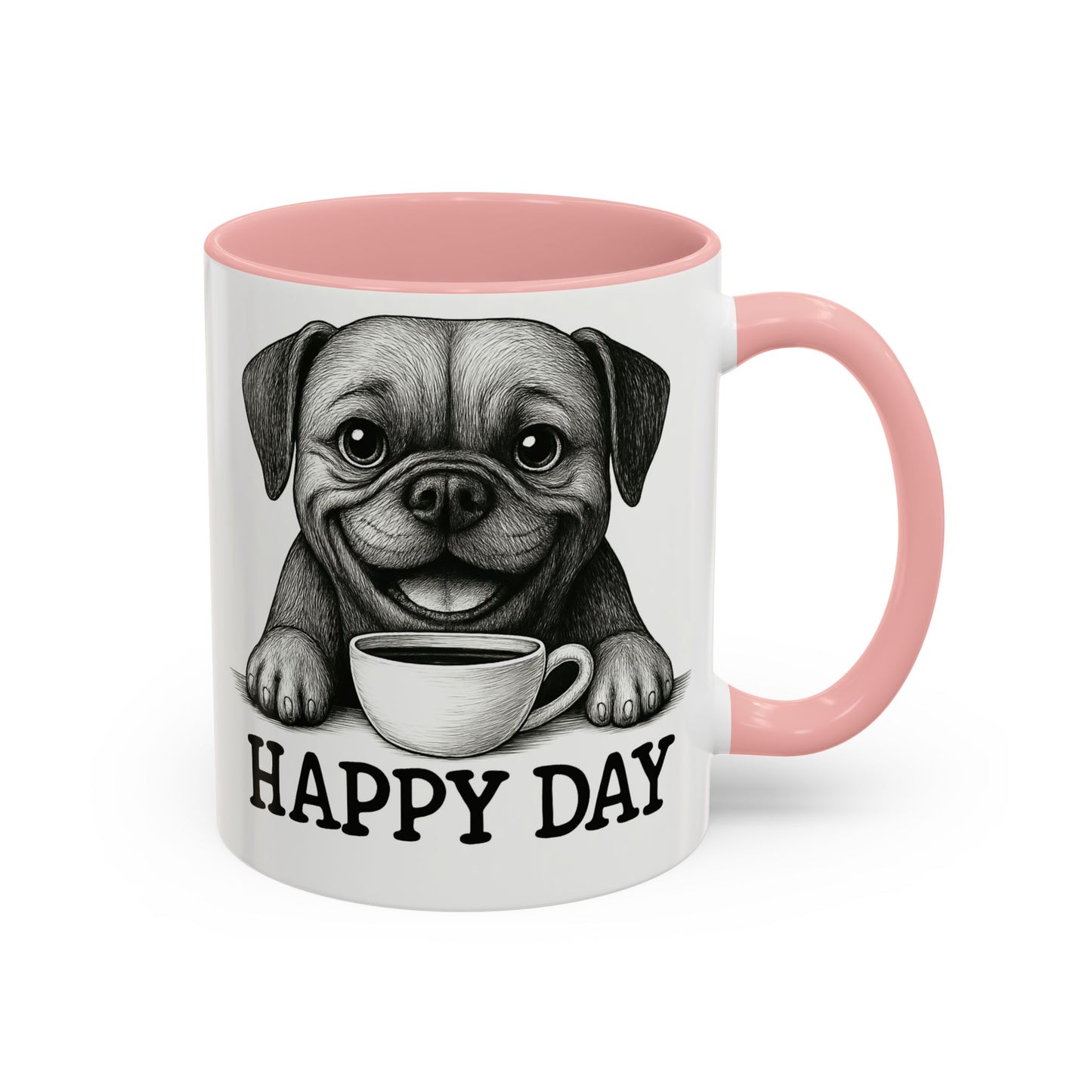 Playful boxer Dog Coffee Mug – Perfect Gift for Dog Lovers, Birthday Mug, Cute Pet Art, Happy Day Mug, Unique Animal Lover Gift
