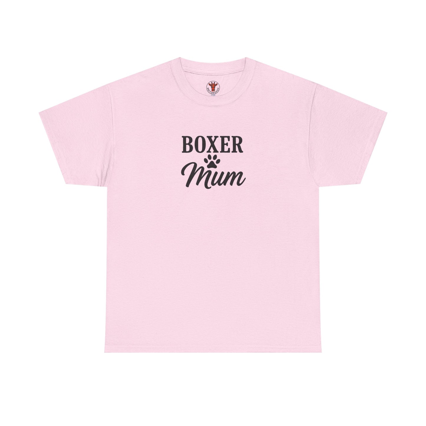 Boxer Mum Unisex Heavy Cotton Tee | Dog Lover Gift, Pet Owner Apparel, Funny Dog Mom Shirt, Birthday Gift for Boxer Owners