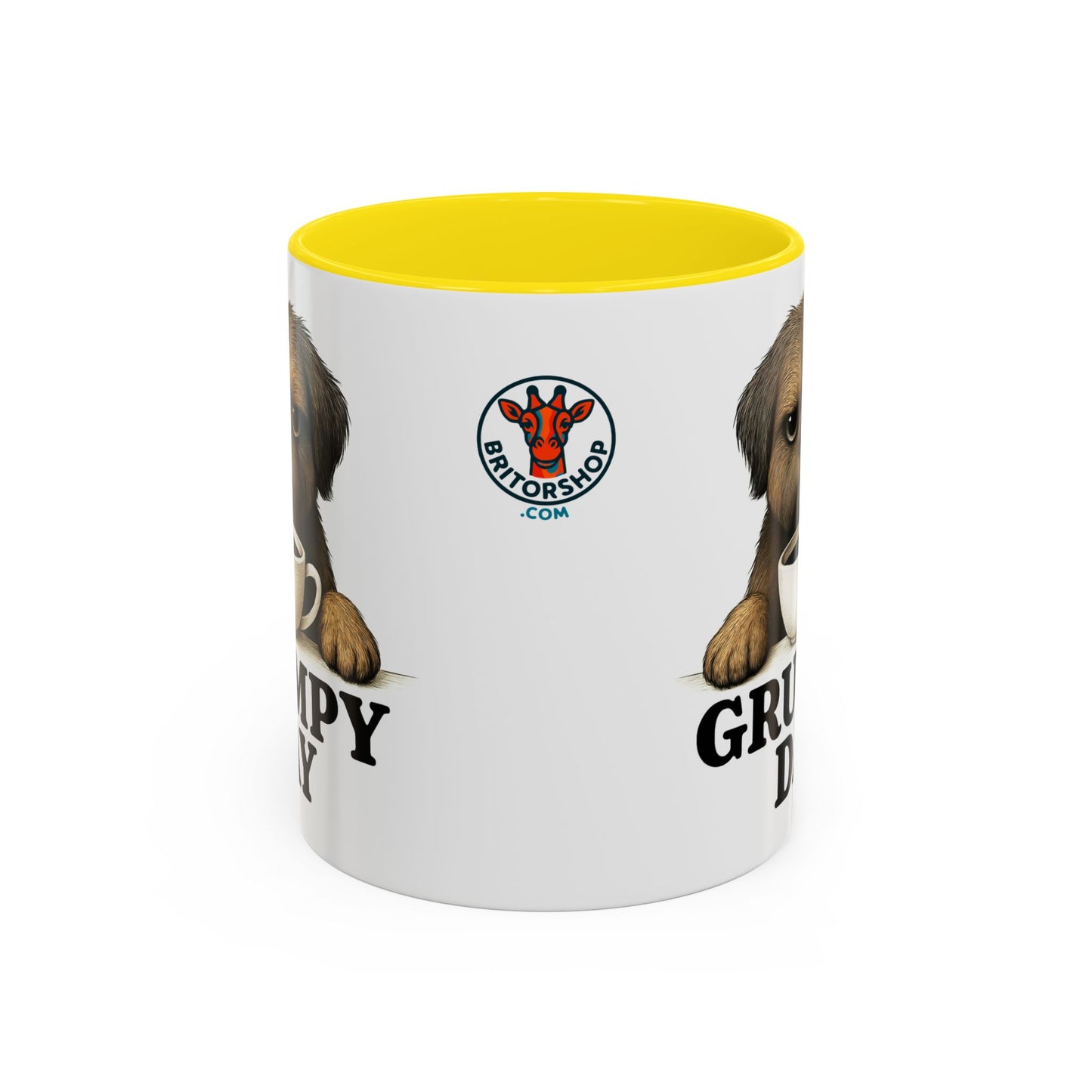 Grumpy Day Coffee Mug, shorkie, Funny Dog Mug, Pet Lover Gift, Morning Motivation, Coffee Lover Gift, Black Accent Mug