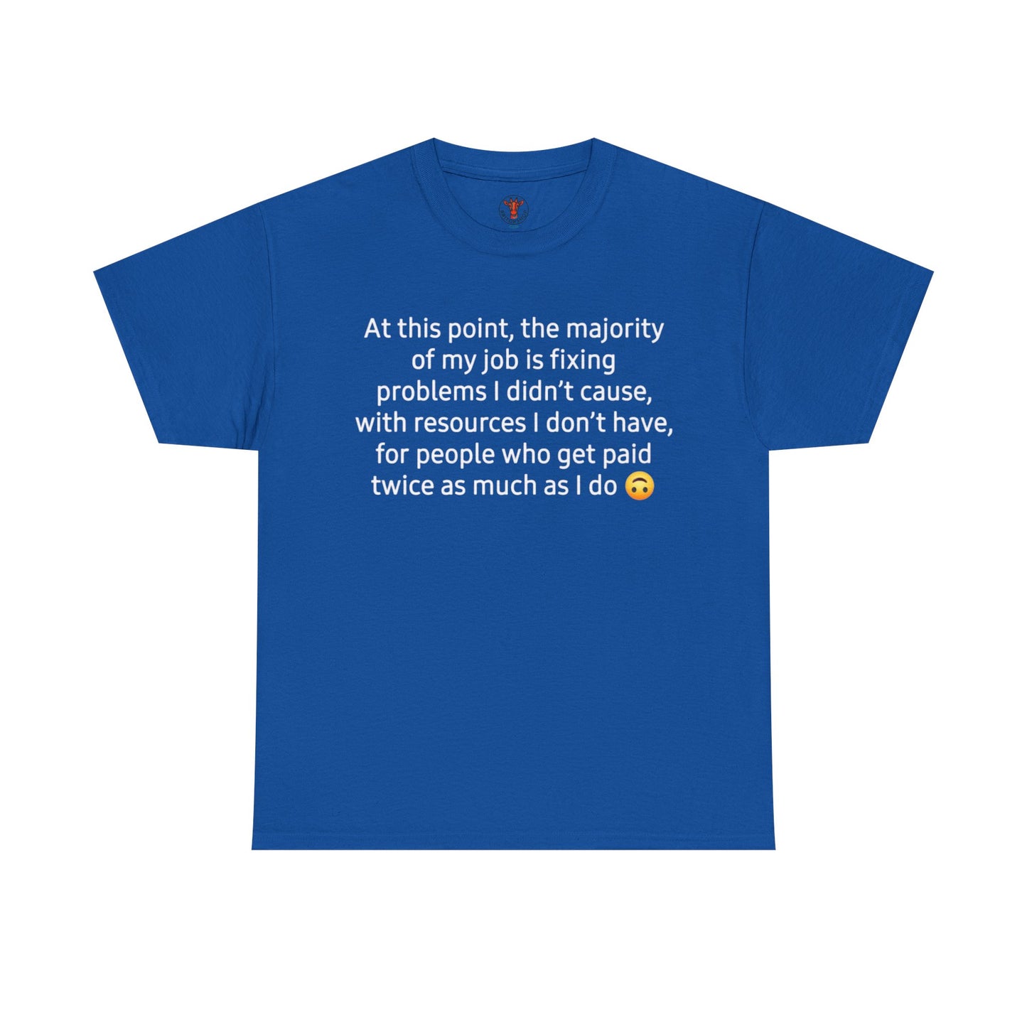 Smiley Face Unisex Heavy Cotton Tee - Casual Shirt, Trendy T-Shirt, Gift for Friends, Summer Outfit, Streetwear