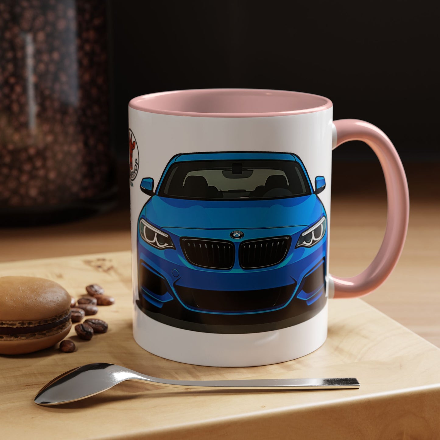 Coffee Mug - Bmw M240i F22 B58 M Performance Estoril Blue Design