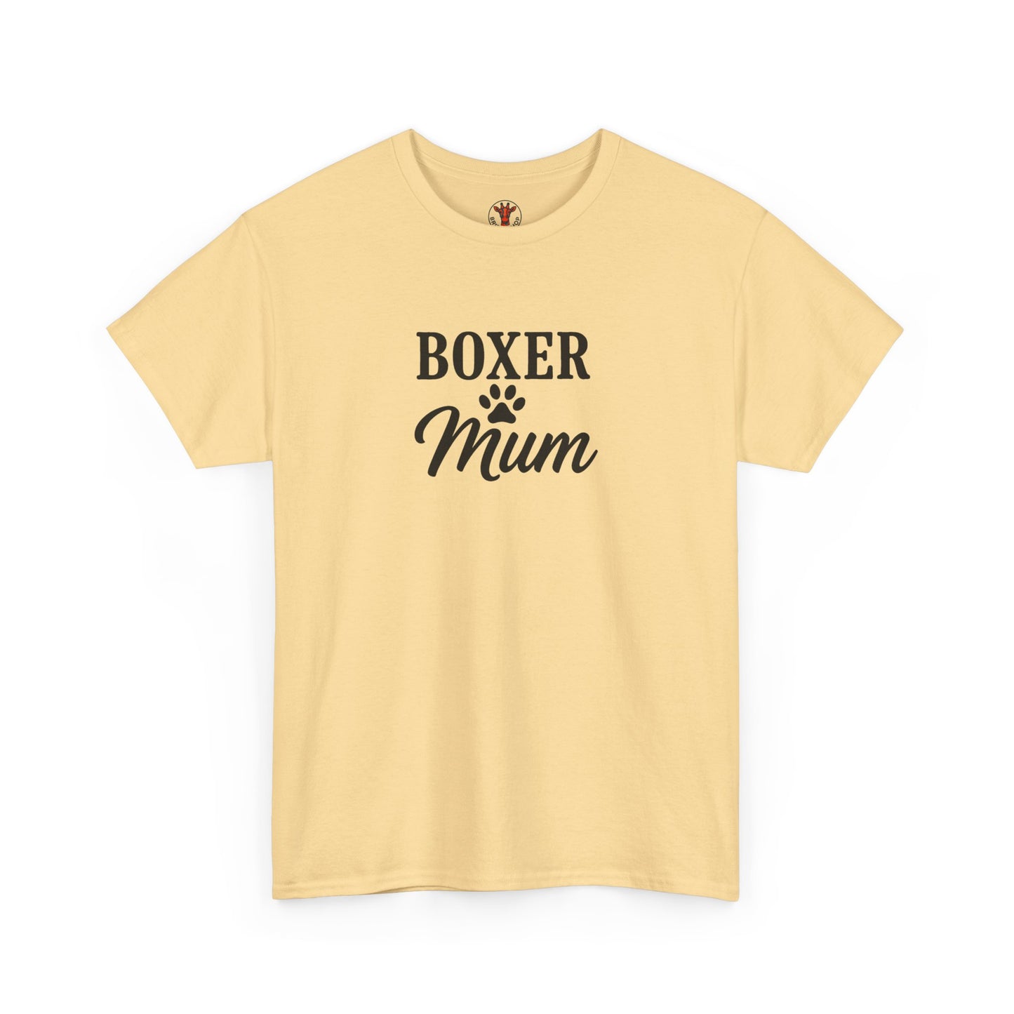 Boxer Mum Unisex Heavy Cotton Tee | Dog Lover Gift, Pet Owner Apparel, Funny Dog Mom Shirt, Birthday Gift for Boxer Owners