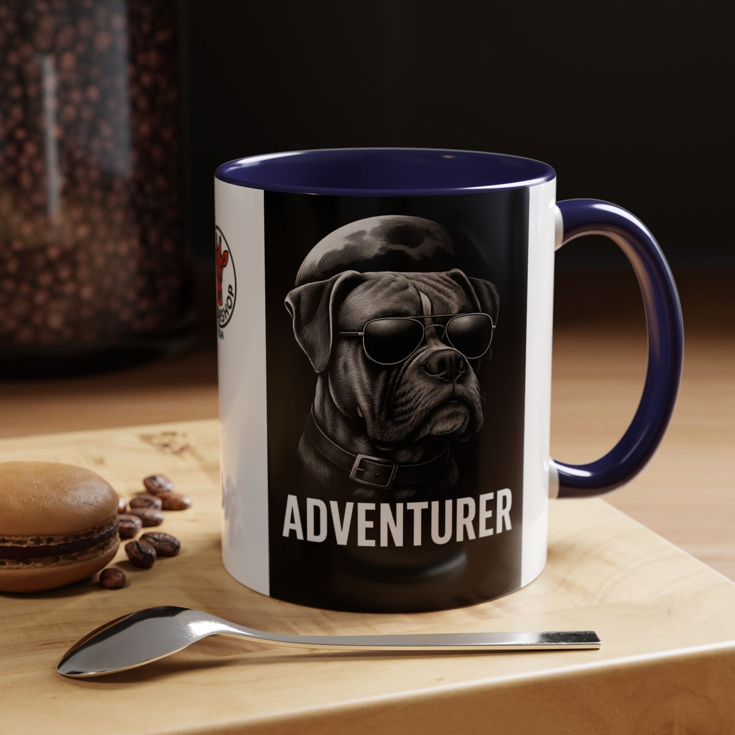 Adventure Dog Coffee Mug - Unique Pet Lover Gift, Personalized Dog Lover Mug, Funny Animal Mug, Holiday Gift for Dog Owners, Cool Cafe Mug