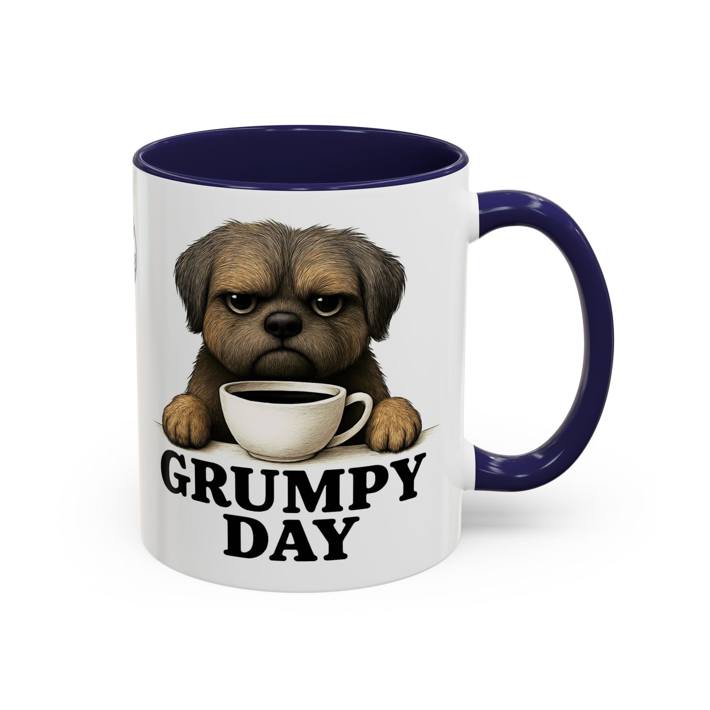Grumpy Day Coffee Mug, shorkie, Funny Dog Mug, Pet Lover Gift, Morning Motivation, Coffee Lover Gift, Black Accent Mug