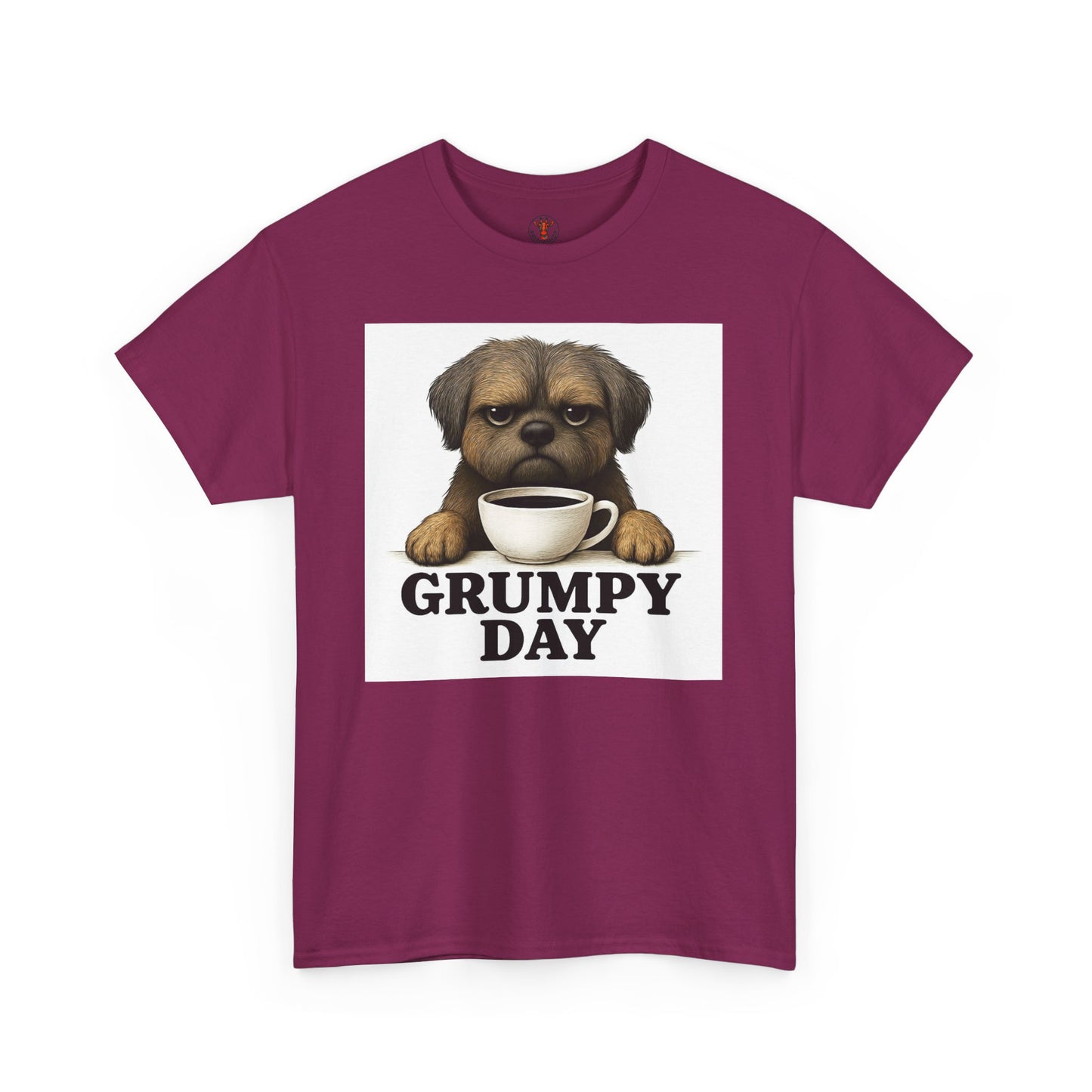 Shorkie Grumpy Dog Unisex Heavy Cotton Tee, Funny Pet Lover Shirt, Gift for Dog Owners, Humor T-Shirt, Cute Casual Wear