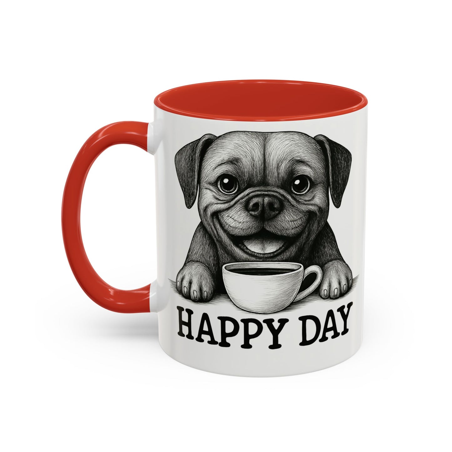 Playful boxer Dog Coffee Mug – Perfect Gift for Dog Lovers, Birthday Mug, Cute Pet Art, Happy Day Mug, Unique Animal Lover Gift