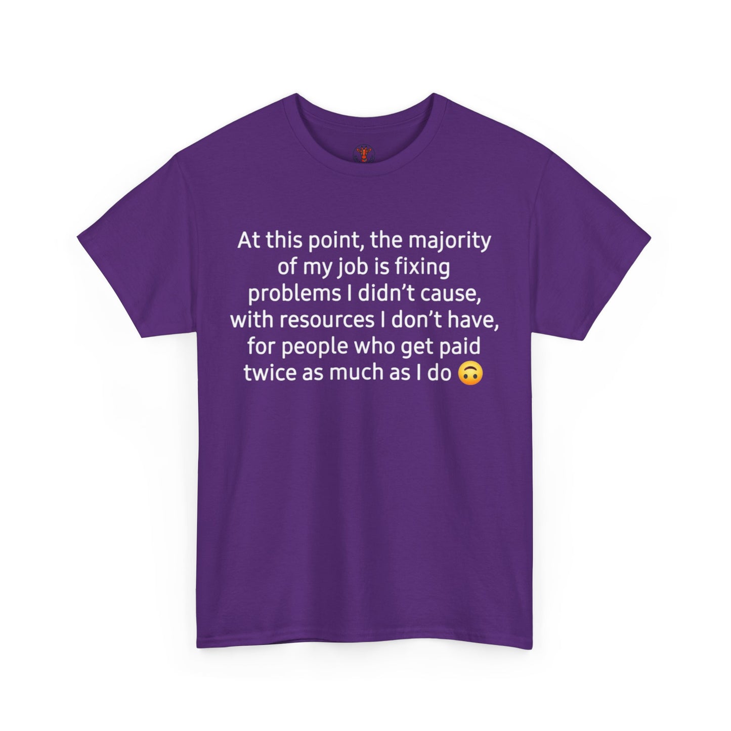Smiley Face Unisex Heavy Cotton Tee - Casual Shirt, Trendy T-Shirt, Gift for Friends, Summer Outfit, Streetwear