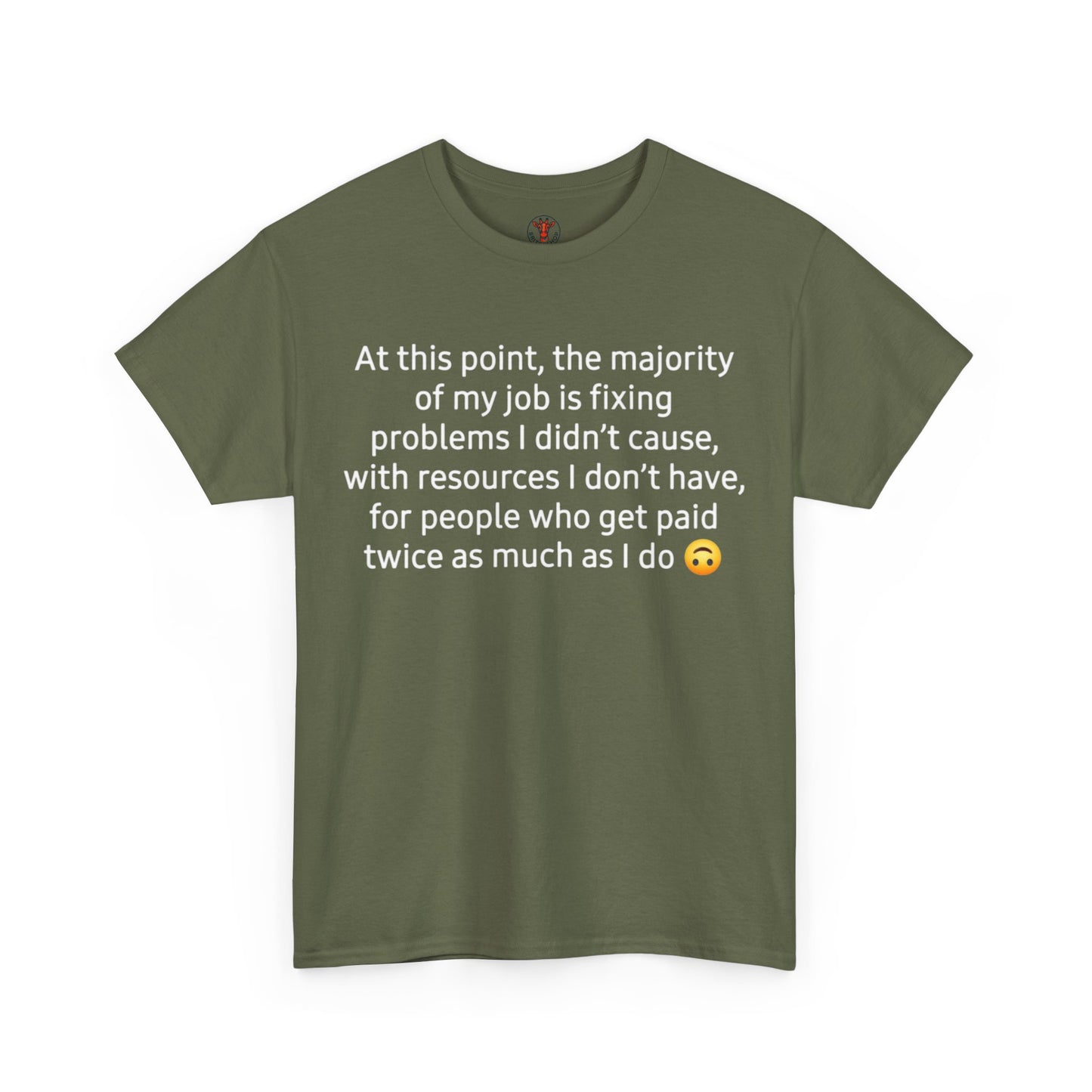 Smiley Face Unisex Heavy Cotton Tee - Casual Shirt, Trendy T-Shirt, Gift for Friends, Summer Outfit, Streetwear