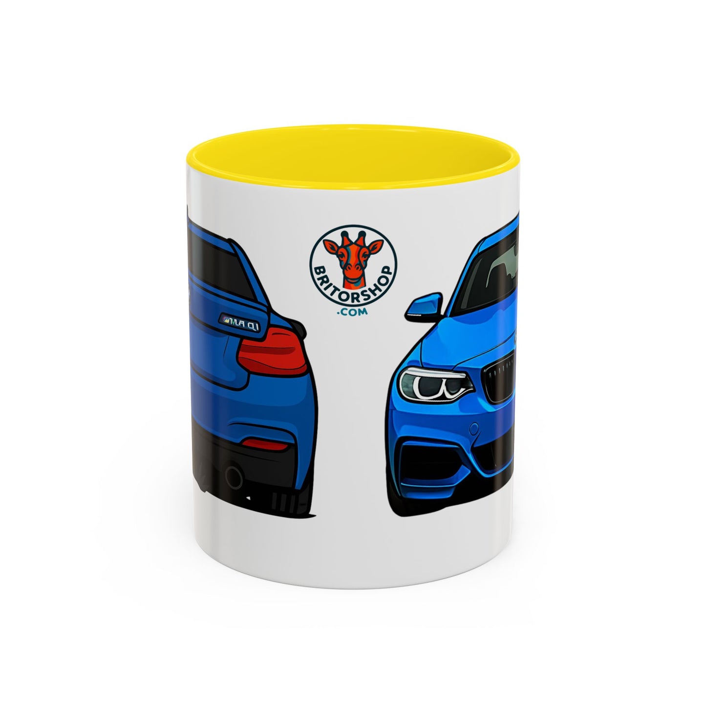 Coffee Mug - Bmw M240i F22 M Performance Estriol Blue Car Design