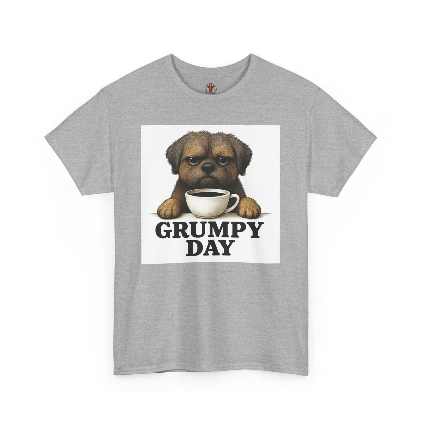 Shorkie Grumpy Dog Unisex Heavy Cotton Tee, Funny Pet Lover Shirt, Gift for Dog Owners, Humor T-Shirt, Cute Casual Wear
