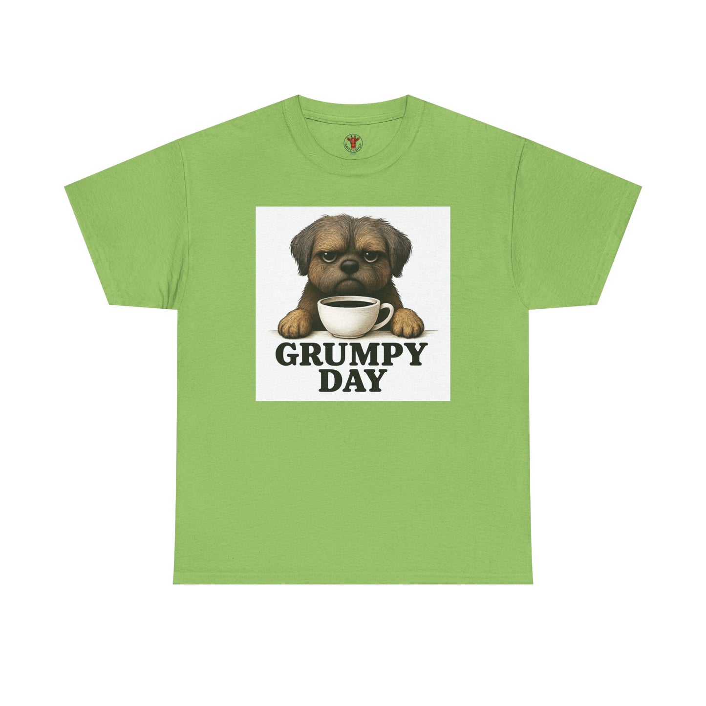 Shorkie Grumpy Dog Unisex Heavy Cotton Tee, Funny Pet Lover Shirt, Gift for Dog Owners, Humor T-Shirt, Cute Casual Wear