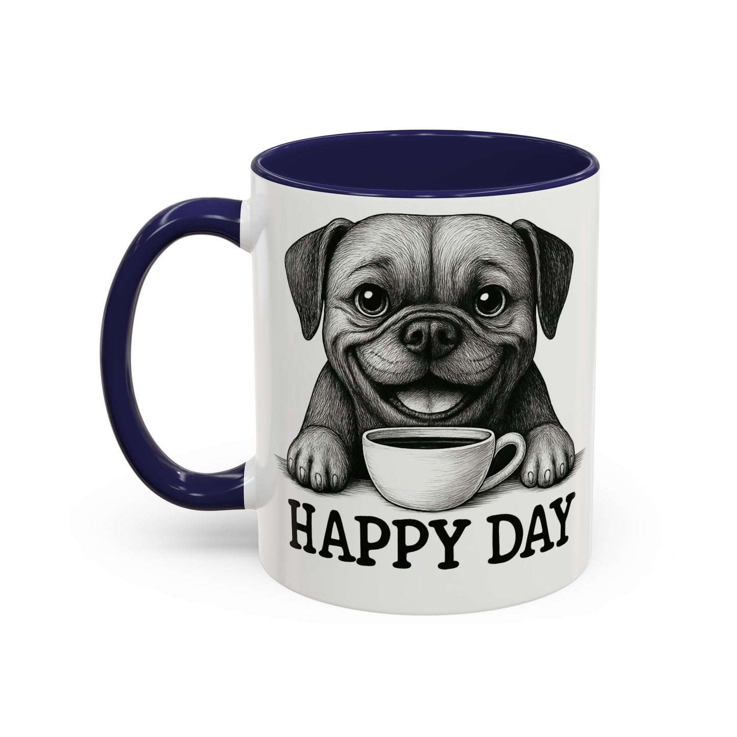 Playful boxer Dog Coffee Mug – Perfect Gift for Dog Lovers, Birthday Mug, Cute Pet Art, Happy Day Mug, Unique Animal Lover Gift