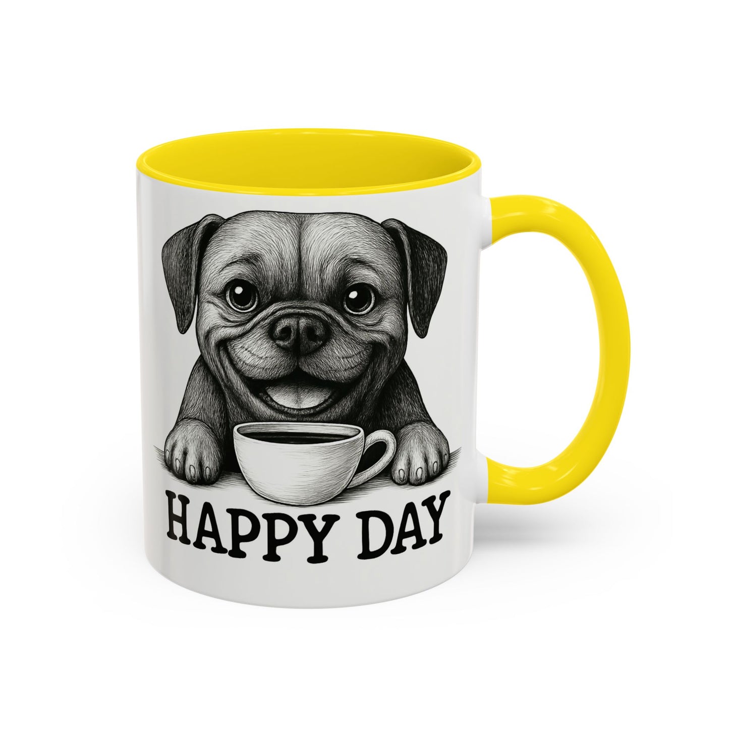 Playful boxer Dog Coffee Mug – Perfect Gift for Dog Lovers, Birthday Mug, Cute Pet Art, Happy Day Mug, Unique Animal Lover Gift