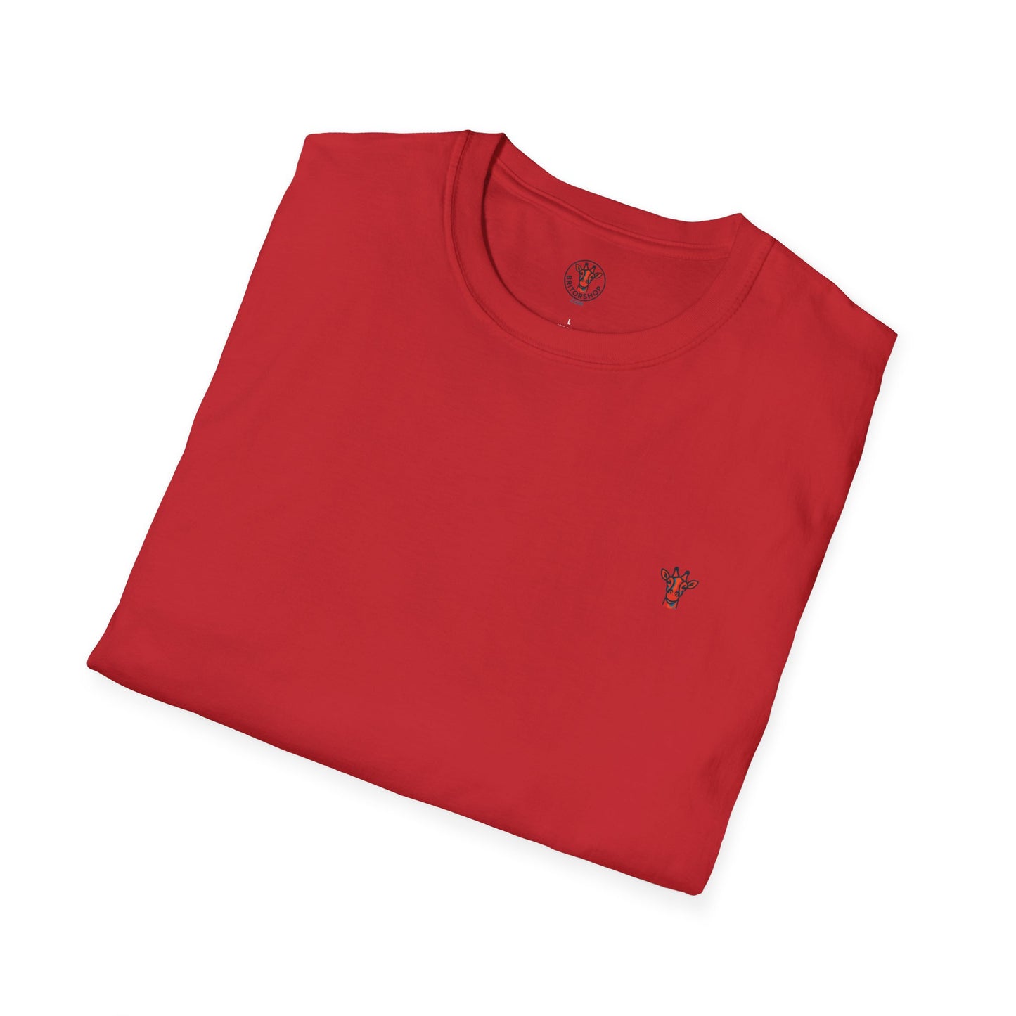 Minimal Crown Chest-Embroidered T-Shirt