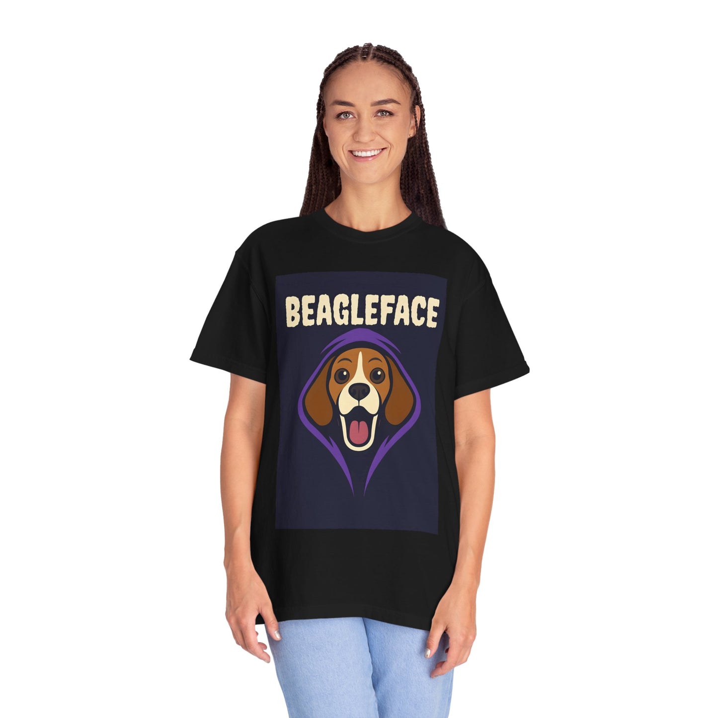 Beagleface Unisex T-Shirt, Funny Dog Tee, Pet Lover Gift, Dog Mom Shirt, Unique Animal Apparel, Casual Wear