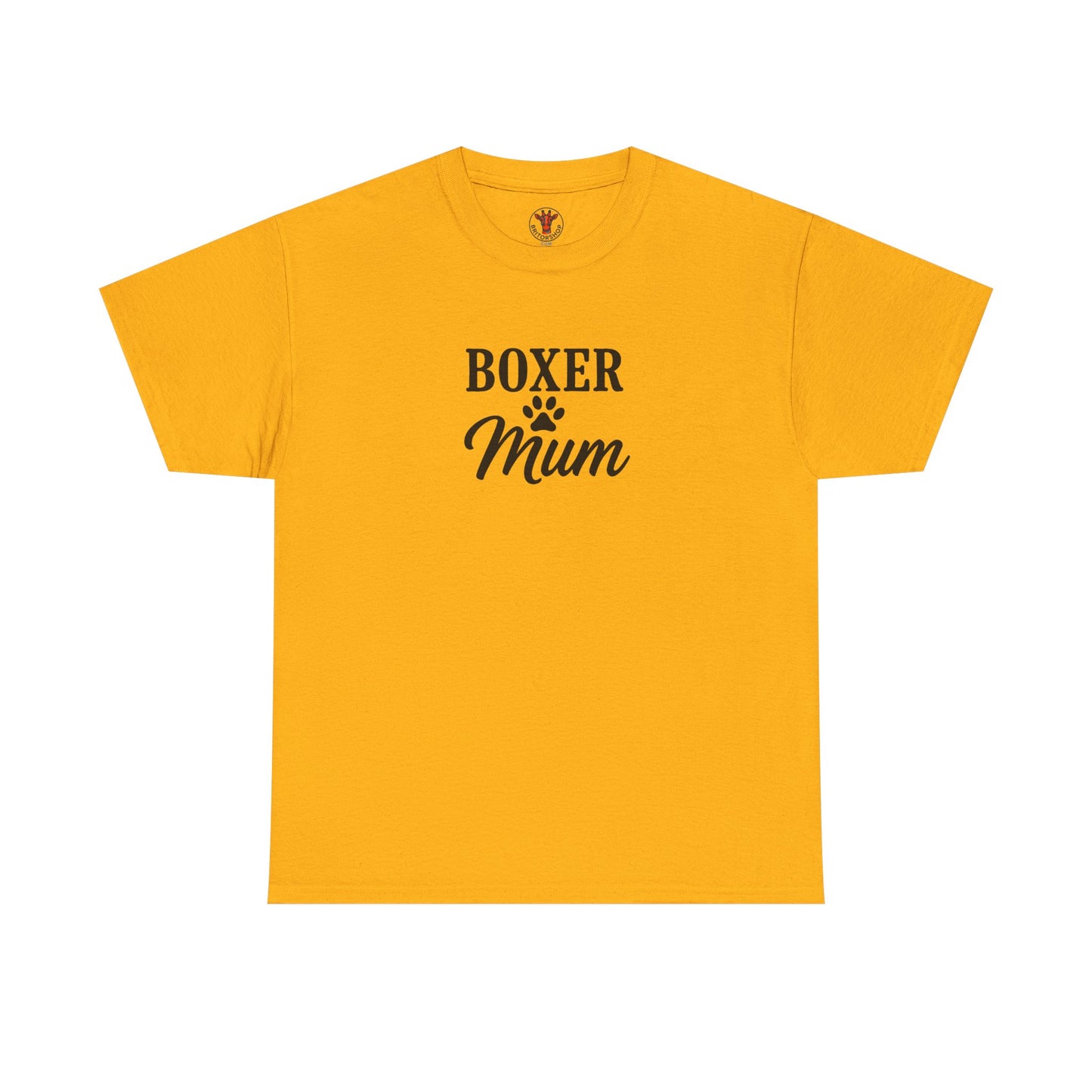 Boxer Mum Unisex Heavy Cotton Tee | Dog Lover Gift, Pet Owner Apparel, Funny Dog Mom Shirt, Birthday Gift for Boxer Owners
