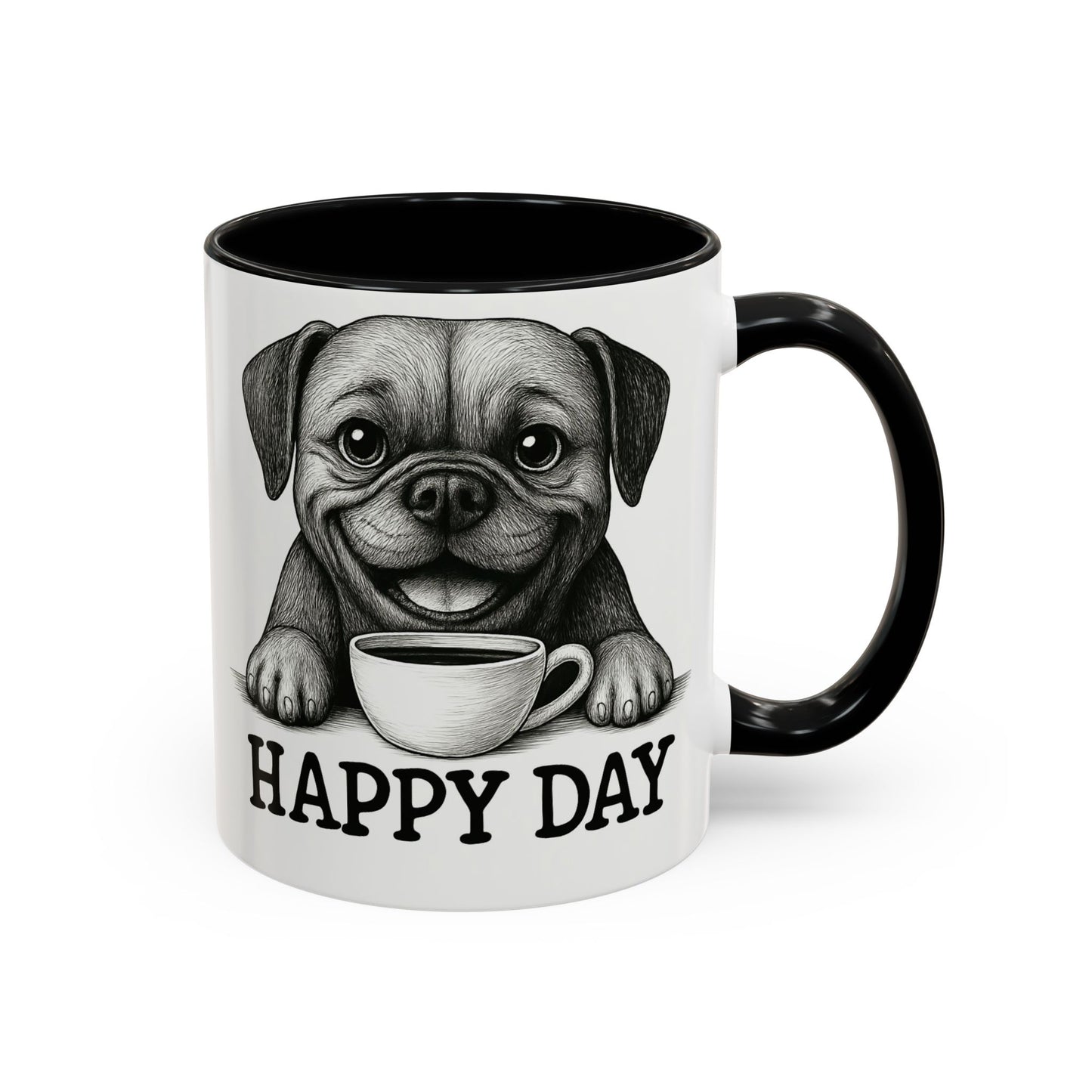 Playful boxer Dog Coffee Mug – Perfect Gift for Dog Lovers, Birthday Mug, Cute Pet Art, Happy Day Mug, Unique Animal Lover Gift