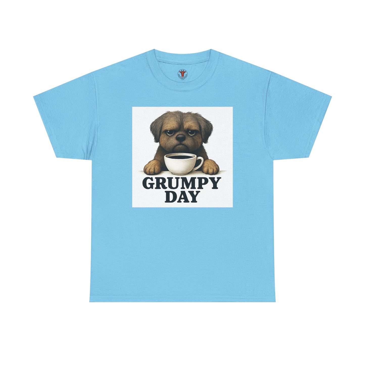 Shorkie Grumpy Dog Unisex Heavy Cotton Tee, Funny Pet Lover Shirt, Gift for Dog Owners, Humor T-Shirt, Cute Casual Wear