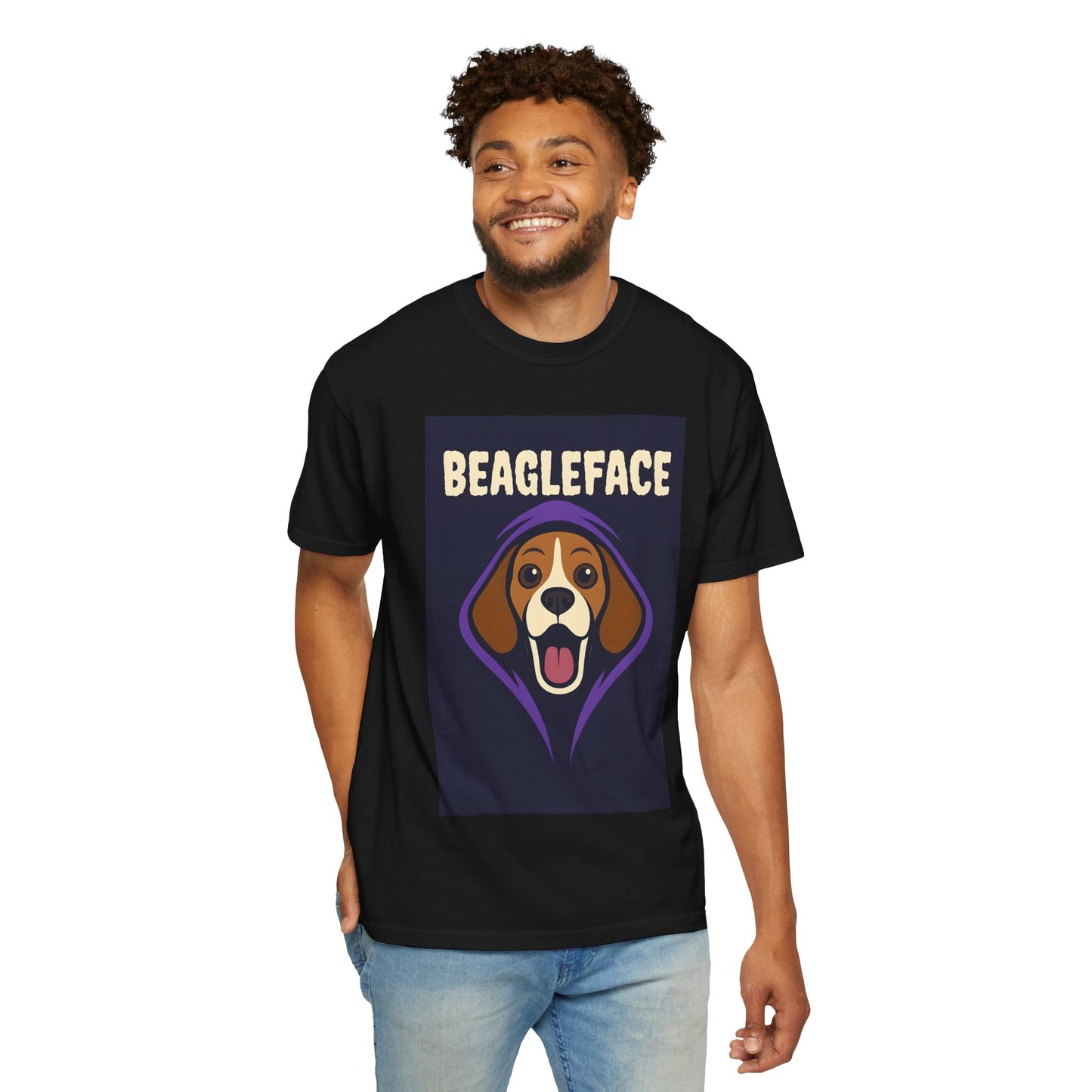 Beagleface Unisex T-Shirt, Funny Dog Tee, Pet Lover Gift, Dog Mom Shirt, Unique Animal Apparel, Casual Wear