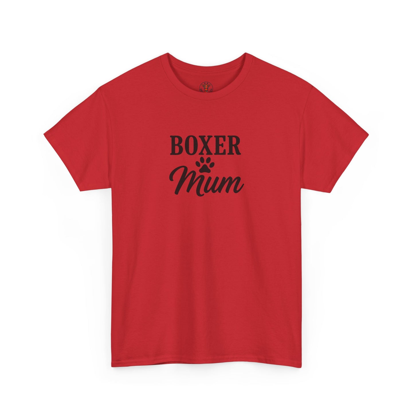 Boxer Mum Unisex Heavy Cotton Tee | Dog Lover Gift, Pet Owner Apparel, Funny Dog Mom Shirt, Birthday Gift for Boxer Owners