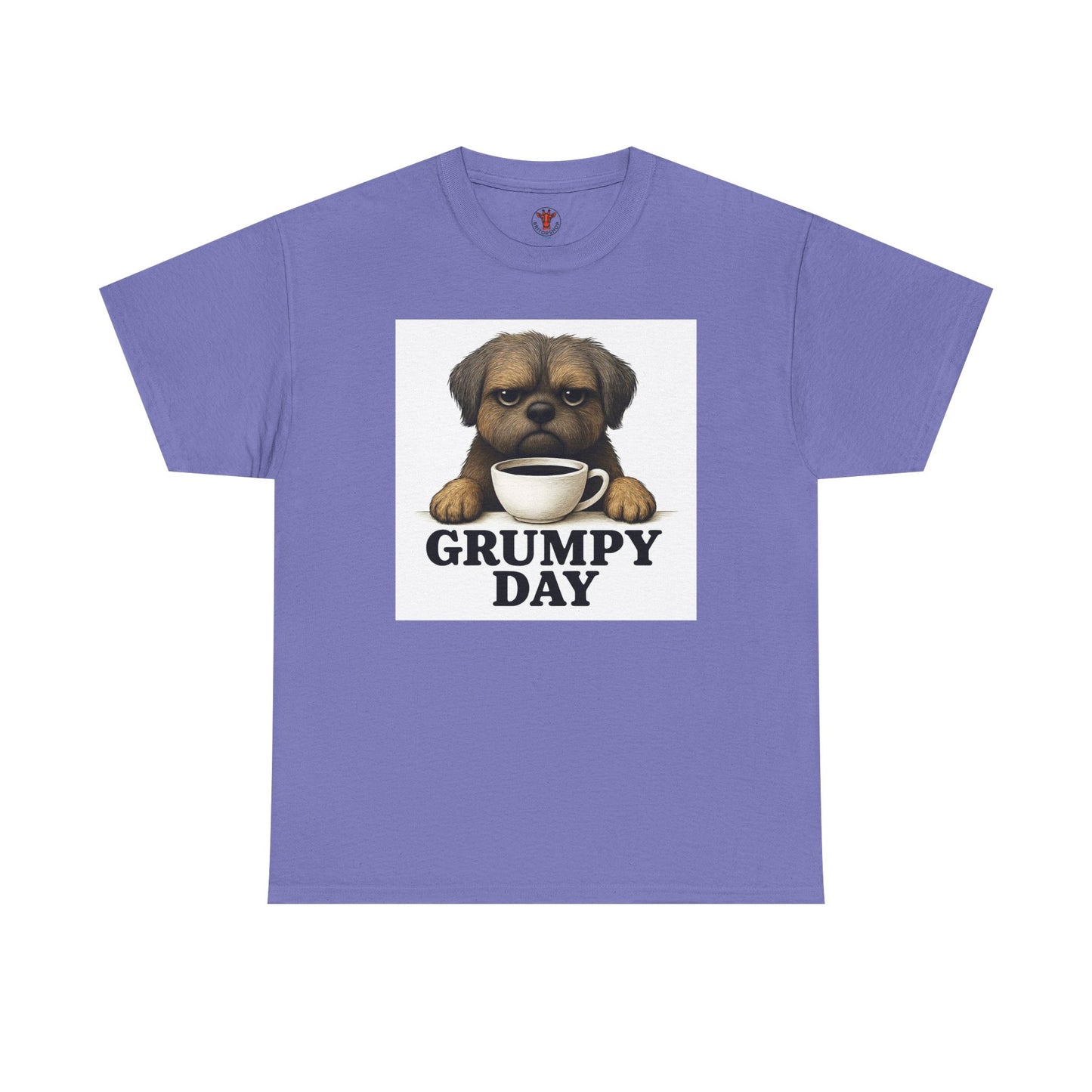 Shorkie Grumpy Dog Unisex Heavy Cotton Tee, Funny Pet Lover Shirt, Gift for Dog Owners, Humor T-Shirt, Cute Casual Wear