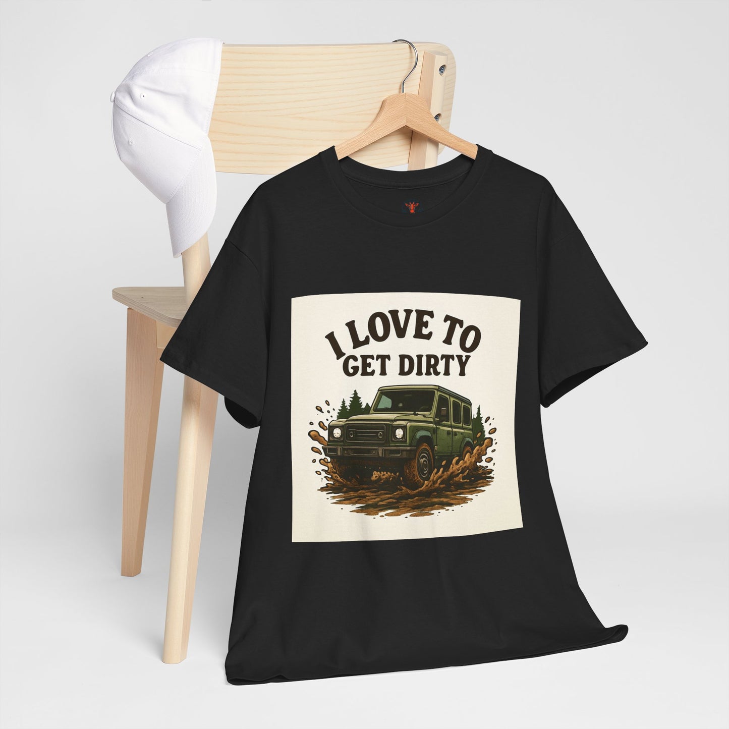 I Love to Get Dirty Unisex Heavy Cotton Tee - Perfect for Outdoor Enthusiasts, Adventure Seekers, Father's Day Gift, Camping, Off-Roading