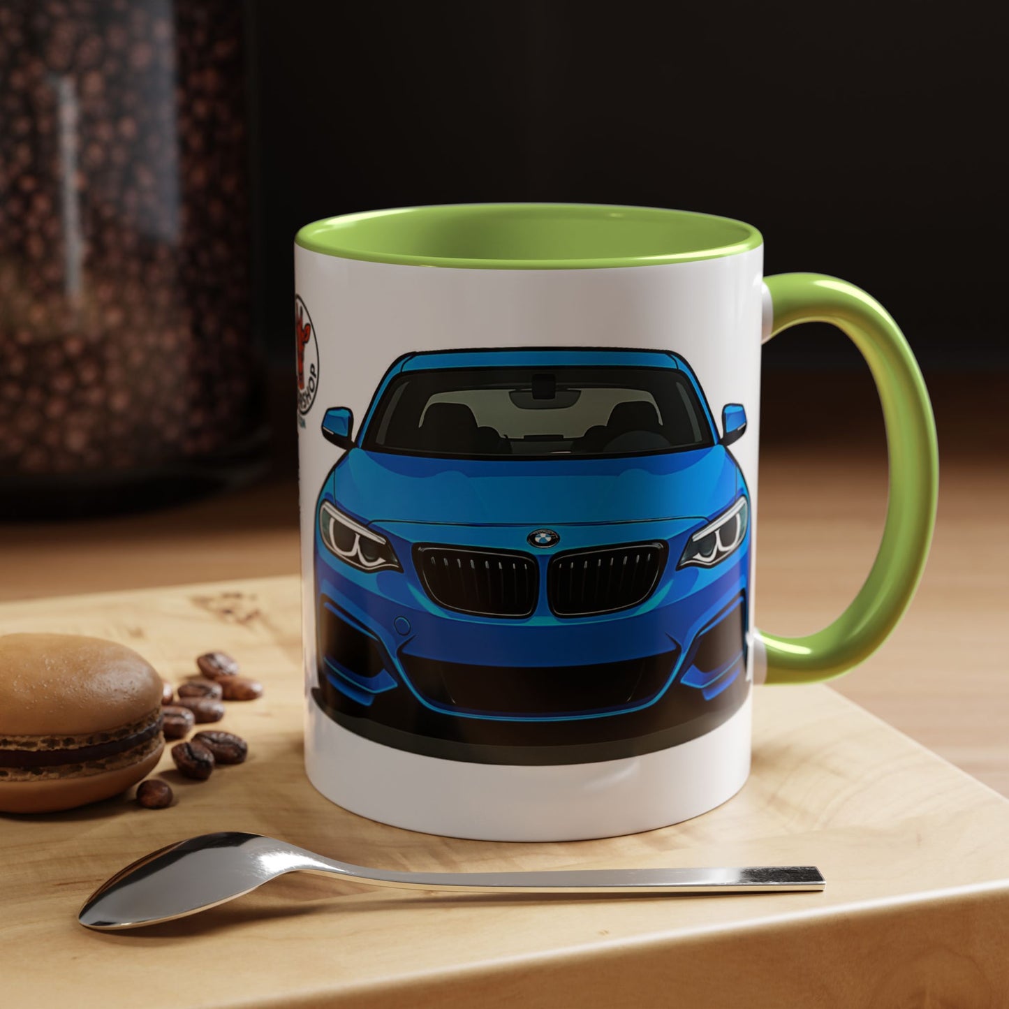 Coffee Mug - Bmw M240i F22 B58 M Performance Estoril Blue Design