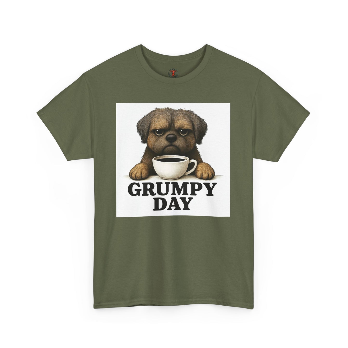 Shorkie Grumpy Dog Unisex Heavy Cotton Tee, Funny Pet Lover Shirt, Gift for Dog Owners, Humor T-Shirt, Cute Casual Wear