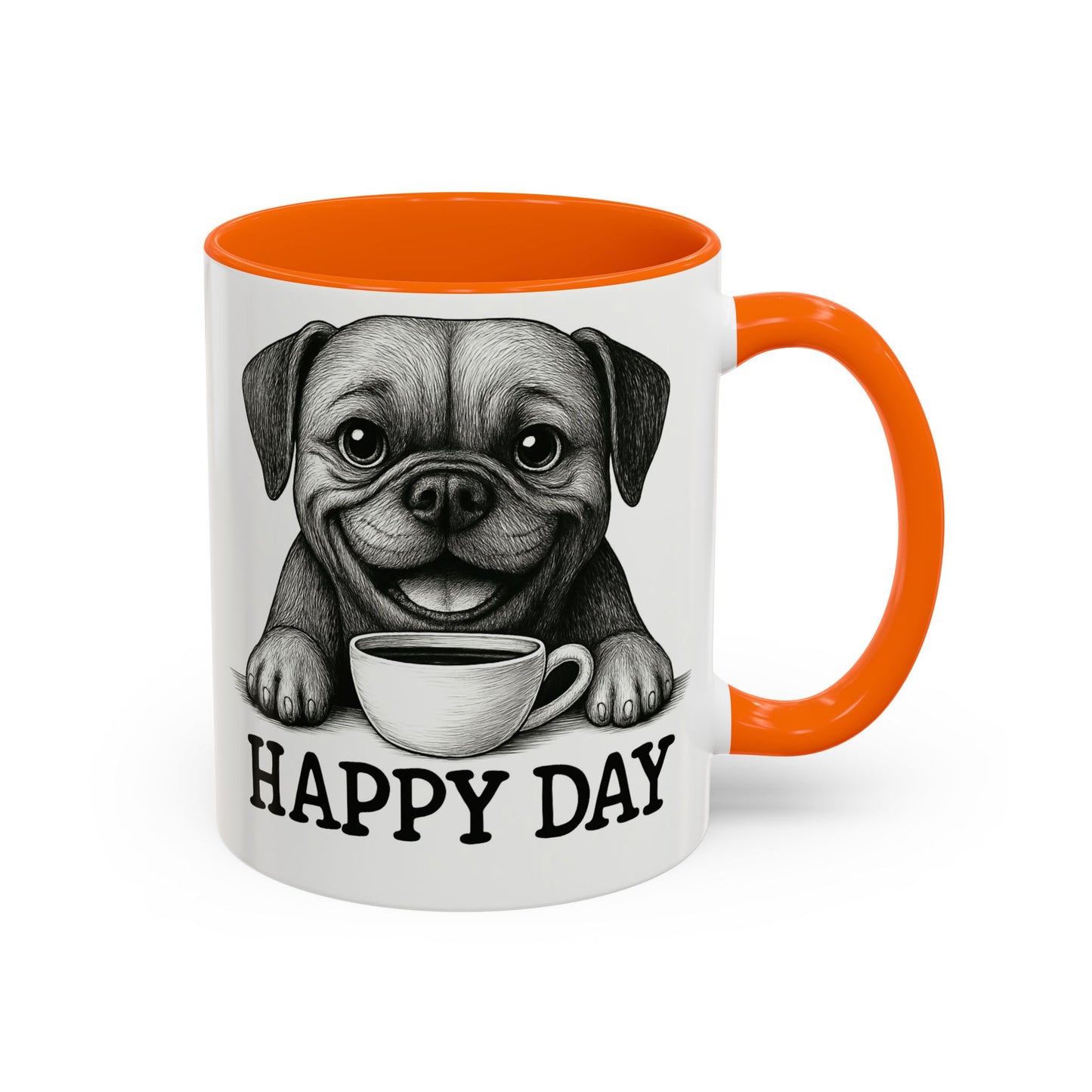 Playful boxer Dog Coffee Mug – Perfect Gift for Dog Lovers, Birthday Mug, Cute Pet Art, Happy Day Mug, Unique Animal Lover Gift