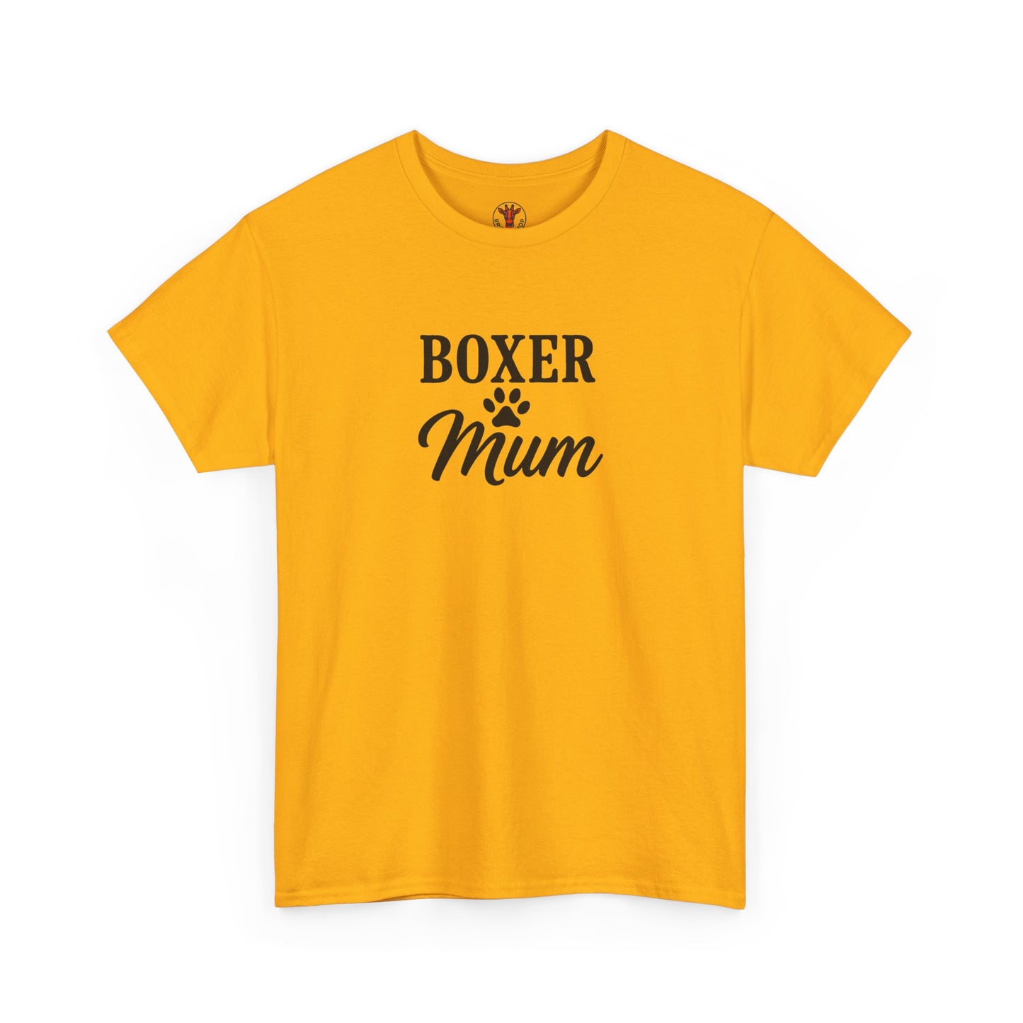 Boxer Mum Unisex Heavy Cotton Tee | Dog Lover Gift, Pet Owner Apparel, Funny Dog Mom Shirt, Birthday Gift for Boxer Owners