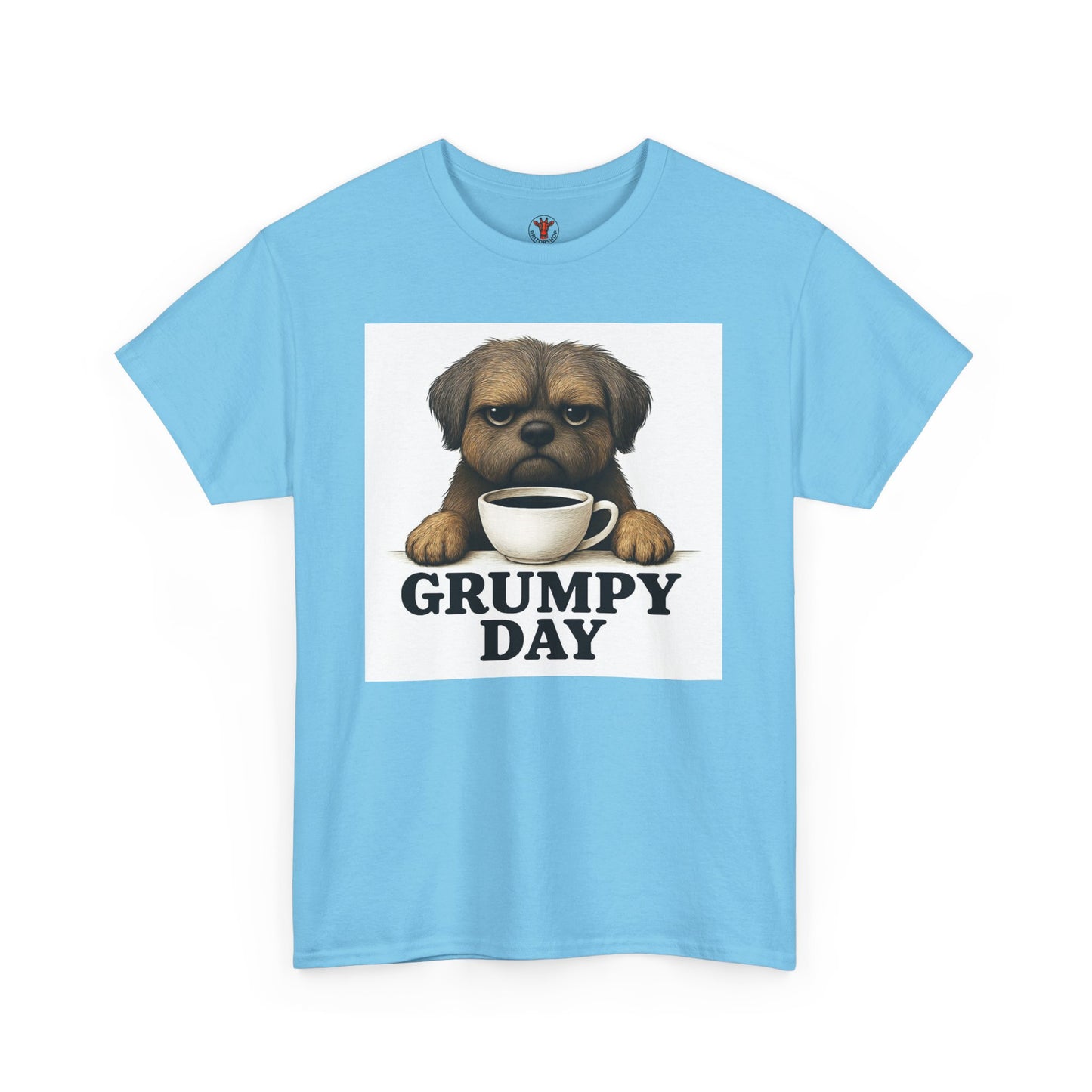 Shorkie Grumpy Dog Unisex Heavy Cotton Tee, Funny Pet Lover Shirt, Gift for Dog Owners, Humor T-Shirt, Cute Casual Wear