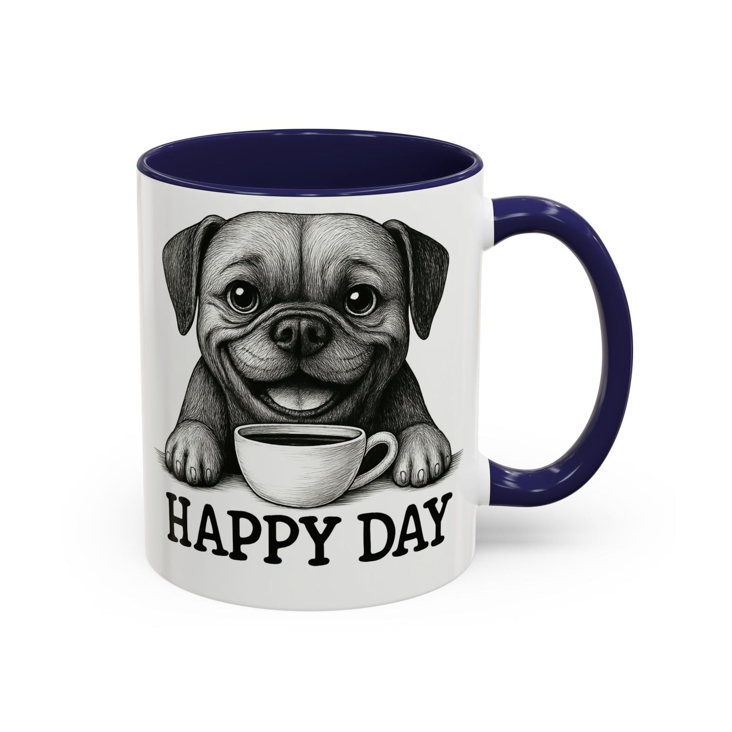 Playful boxer Dog Coffee Mug – Perfect Gift for Dog Lovers, Birthday Mug, Cute Pet Art, Happy Day Mug, Unique Animal Lover Gift