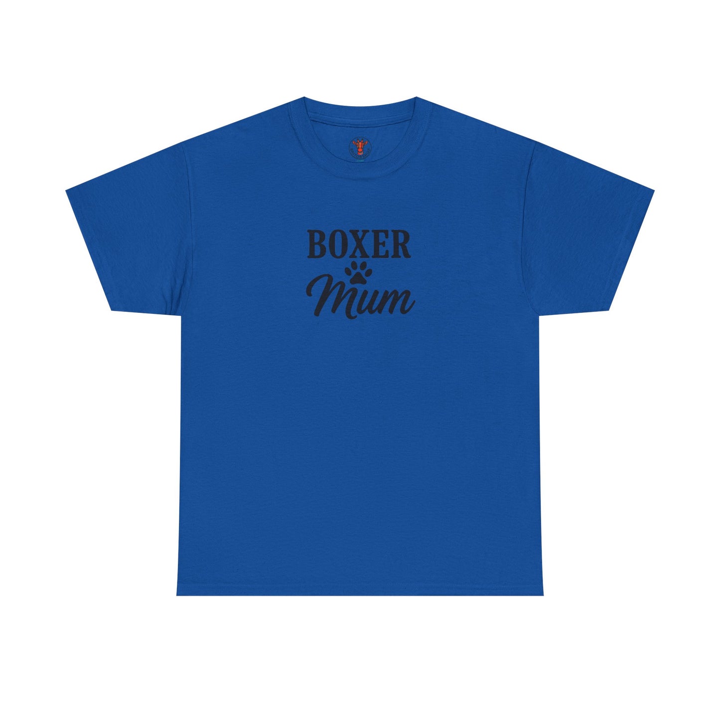 Boxer Mum Unisex Heavy Cotton Tee | Dog Lover Gift, Pet Owner Apparel, Funny Dog Mom Shirt, Birthday Gift for Boxer Owners