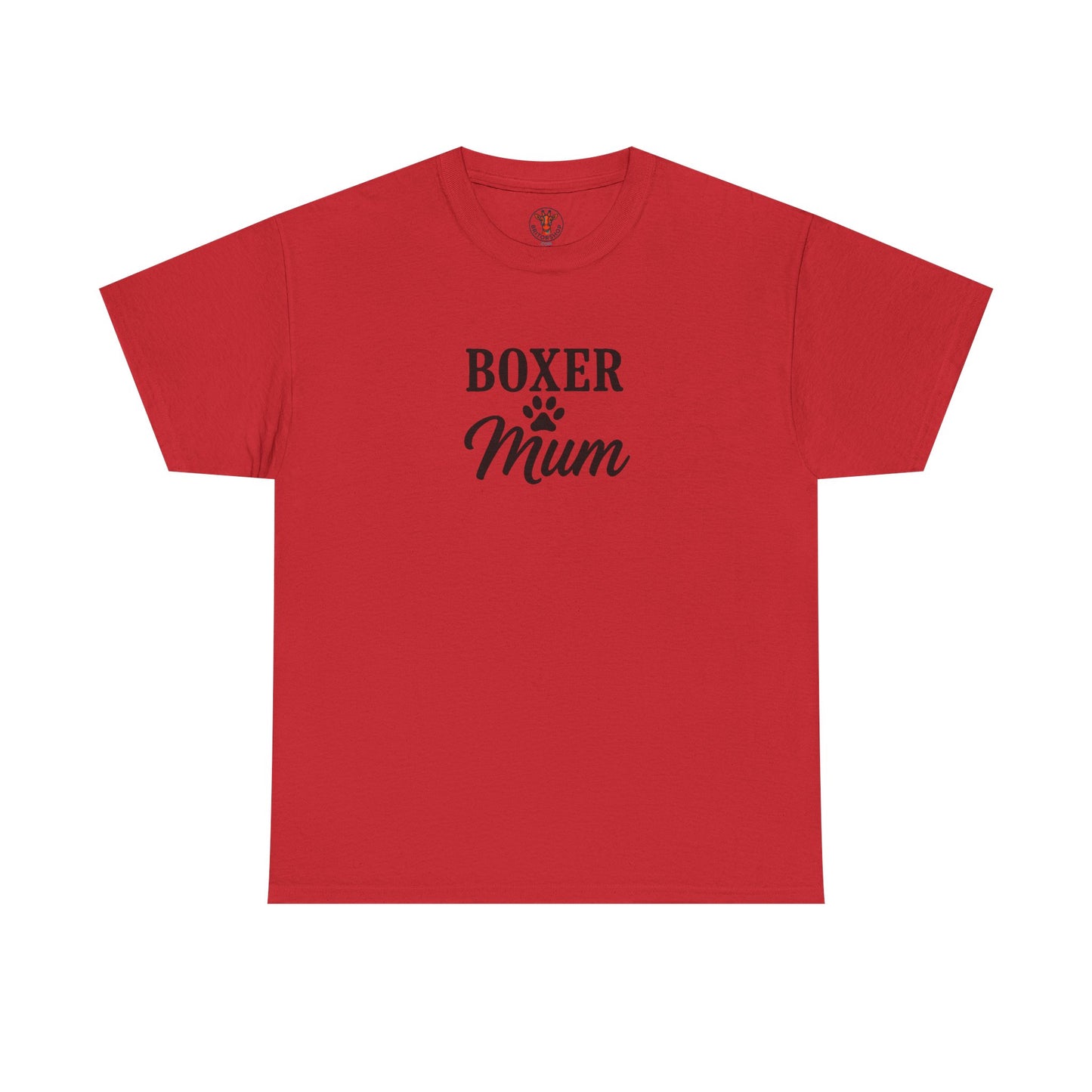 Boxer Mum Unisex Heavy Cotton Tee | Dog Lover Gift, Pet Owner Apparel, Funny Dog Mom Shirt, Birthday Gift for Boxer Owners