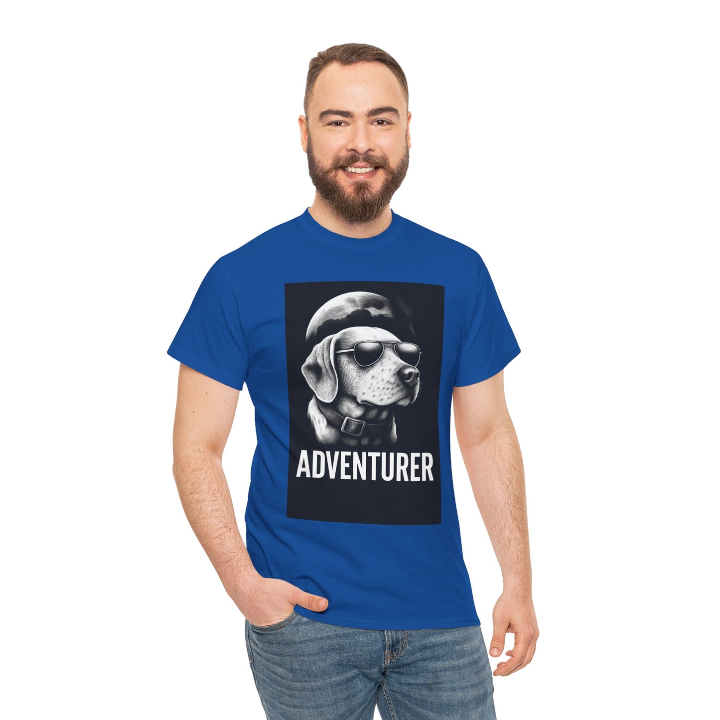 Adventure Beagle Unisex T-Shirt - Moon Night Outdoors