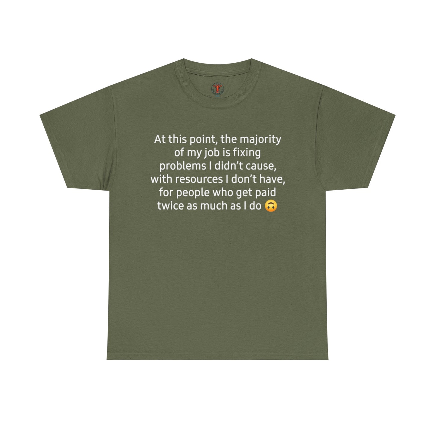 Smiley Face Unisex Heavy Cotton Tee - Casual Shirt, Trendy T-Shirt, Gift for Friends, Summer Outfit, Streetwear