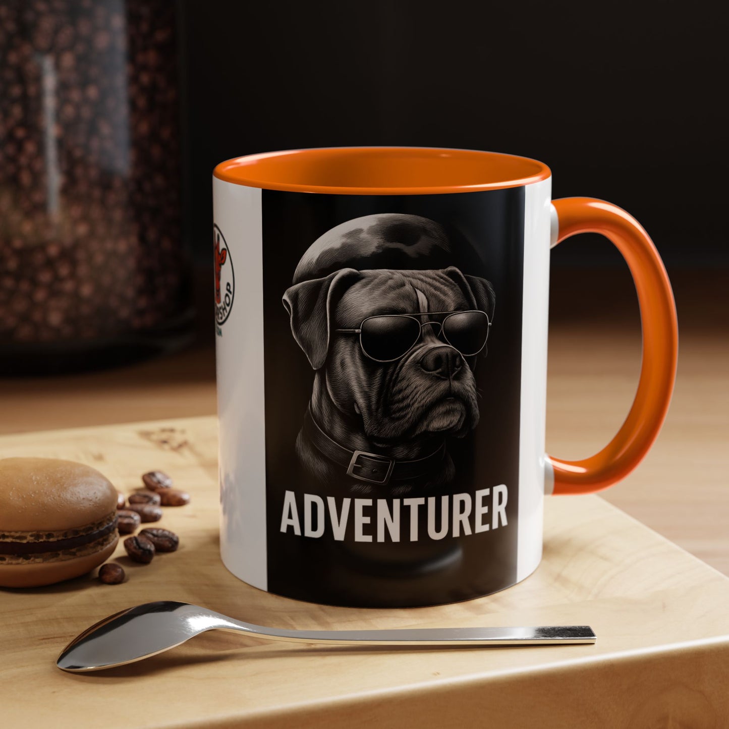 Adventure Dog Coffee Mug - Unique Pet Lover Gift, Personalized Dog Lover Mug, Funny Animal Mug, Holiday Gift for Dog Owners, Cool Cafe Mug