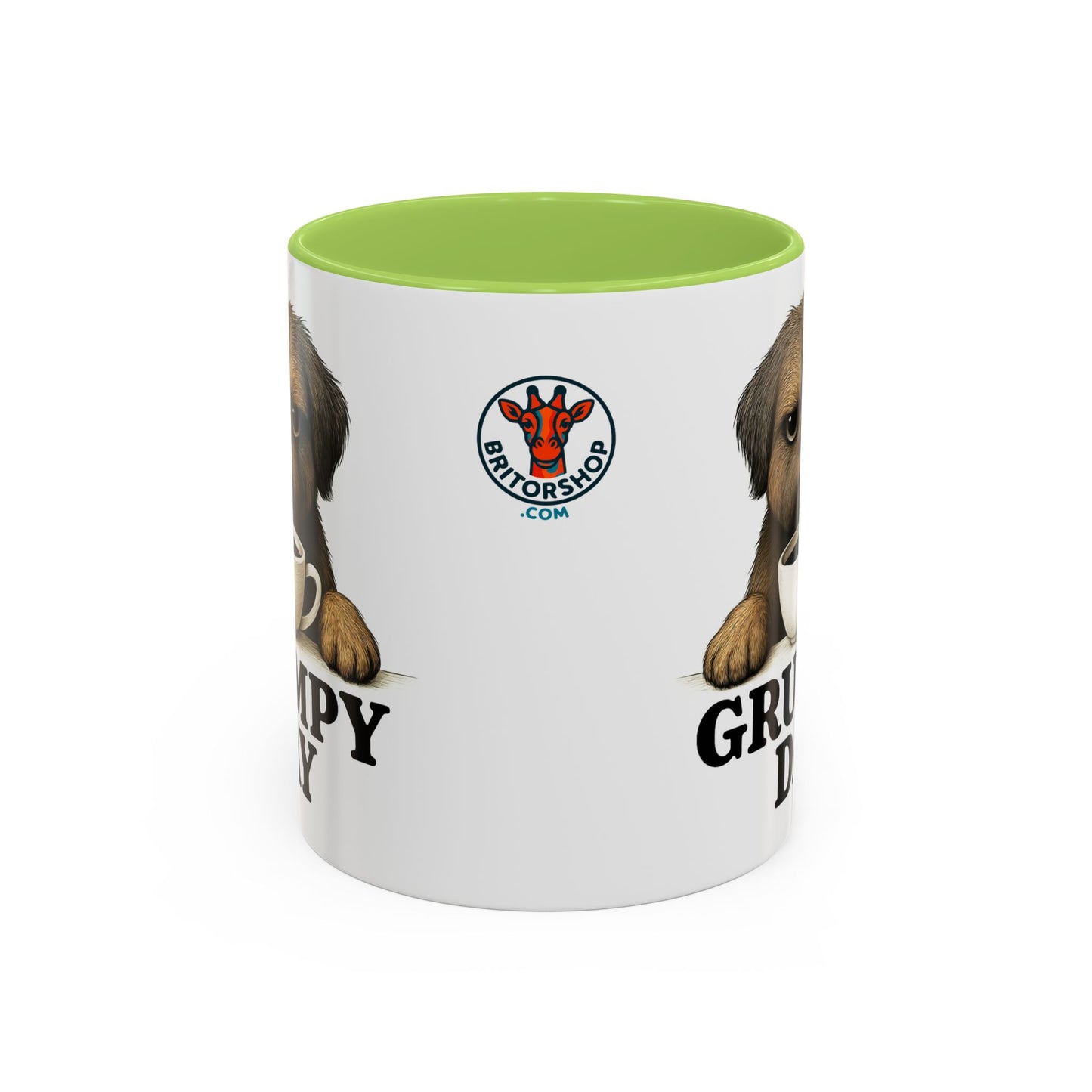 Grumpy Day Coffee Mug, shorkie, Funny Dog Mug, Pet Lover Gift, Morning Motivation, Coffee Lover Gift, Black Accent Mug