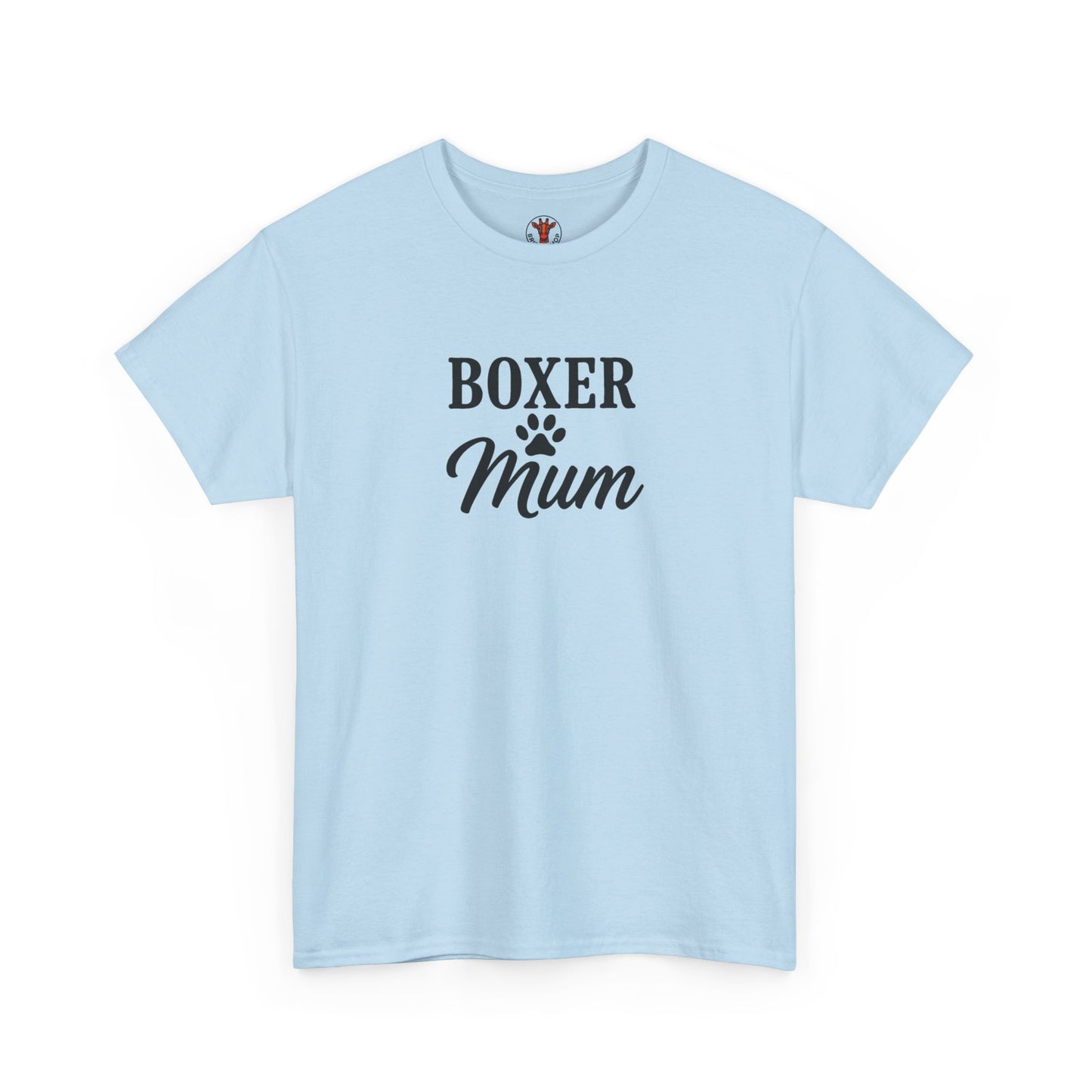 Boxer Mum Unisex Heavy Cotton Tee | Dog Lover Gift, Pet Owner Apparel, Funny Dog Mom Shirt, Birthday Gift for Boxer Owners