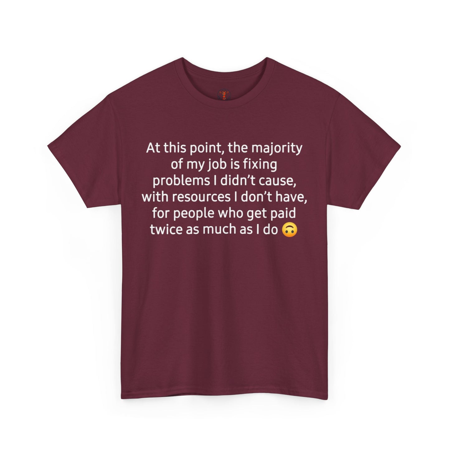 Smiley Face Unisex Heavy Cotton Tee - Casual Shirt, Trendy T-Shirt, Gift for Friends, Summer Outfit, Streetwear