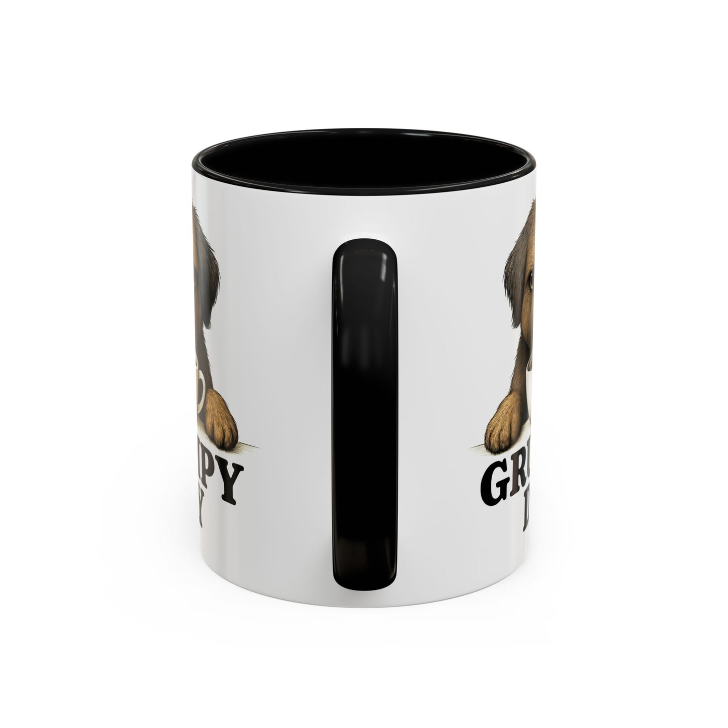 Grumpy Day Coffee Mug, shorkie, Funny Dog Mug, Pet Lover Gift, Morning Motivation, Coffee Lover Gift, Black Accent Mug