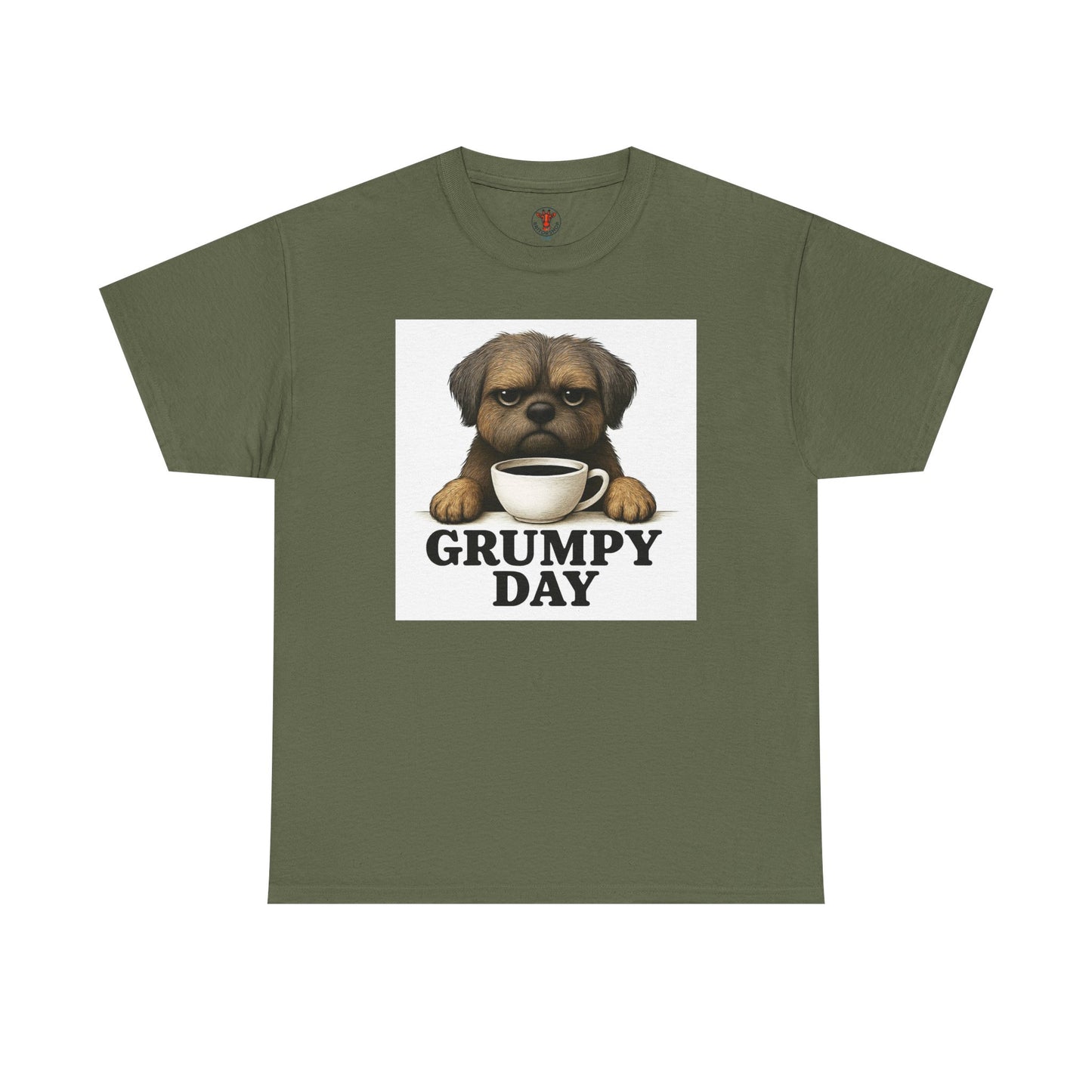 Shorkie Grumpy Dog Unisex Heavy Cotton Tee, Funny Pet Lover Shirt, Gift for Dog Owners, Humor T-Shirt, Cute Casual Wear