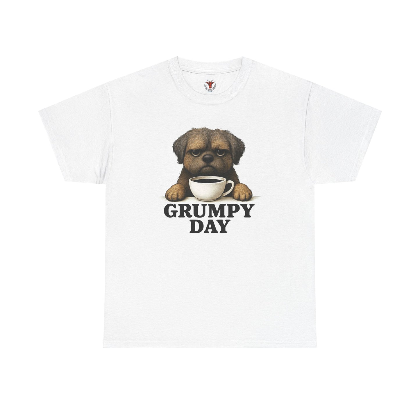 Shorkie Grumpy Dog Unisex Heavy Cotton Tee, Funny Pet Lover Shirt, Gift for Dog Owners, Humor T-Shirt, Cute Casual Wear