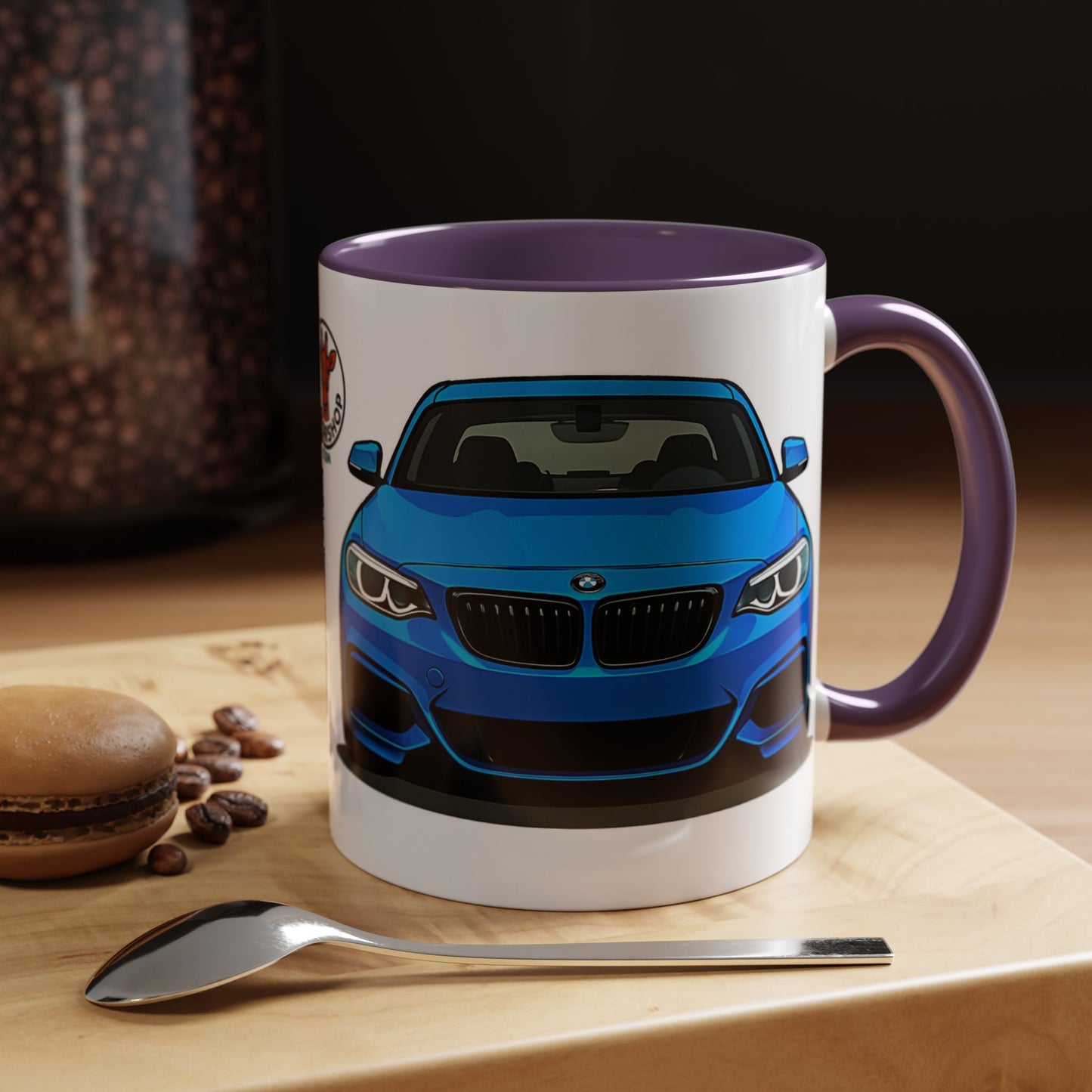 Coffee Mug - Bmw M240i F22 B58 M Performance Estoril Blue Design