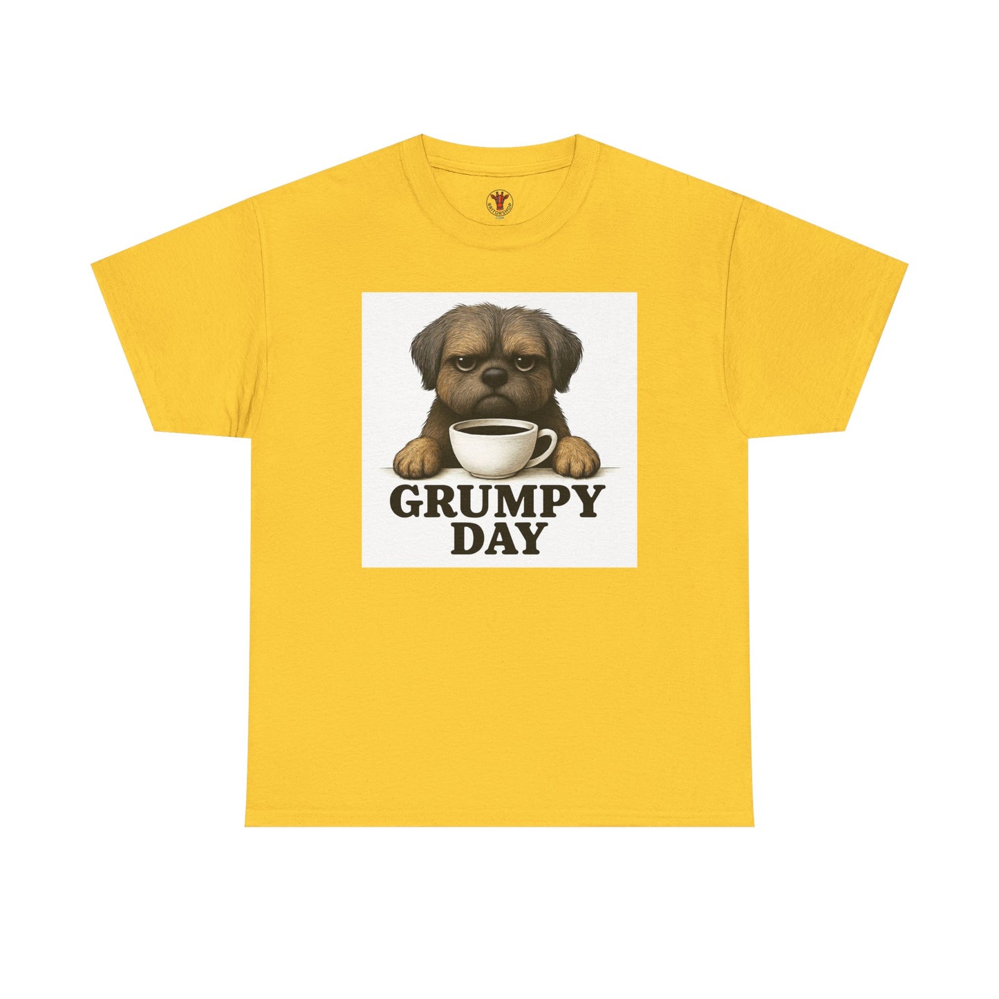Shorkie Grumpy Dog Unisex Heavy Cotton Tee, Funny Pet Lover Shirt, Gift for Dog Owners, Humor T-Shirt, Cute Casual Wear