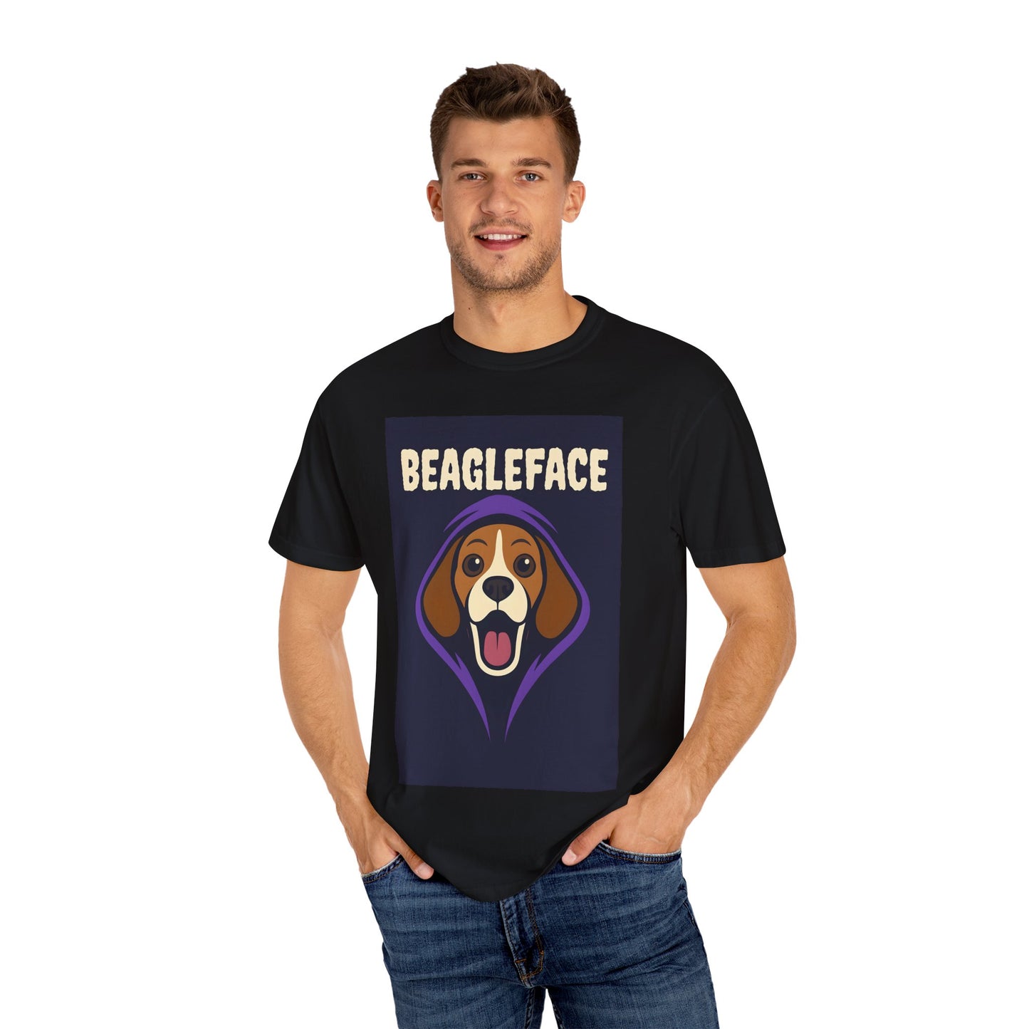 Beagleface Unisex T-Shirt, Funny Dog Tee, Pet Lover Gift, Dog Mom Shirt, Unique Animal Apparel, Casual Wear