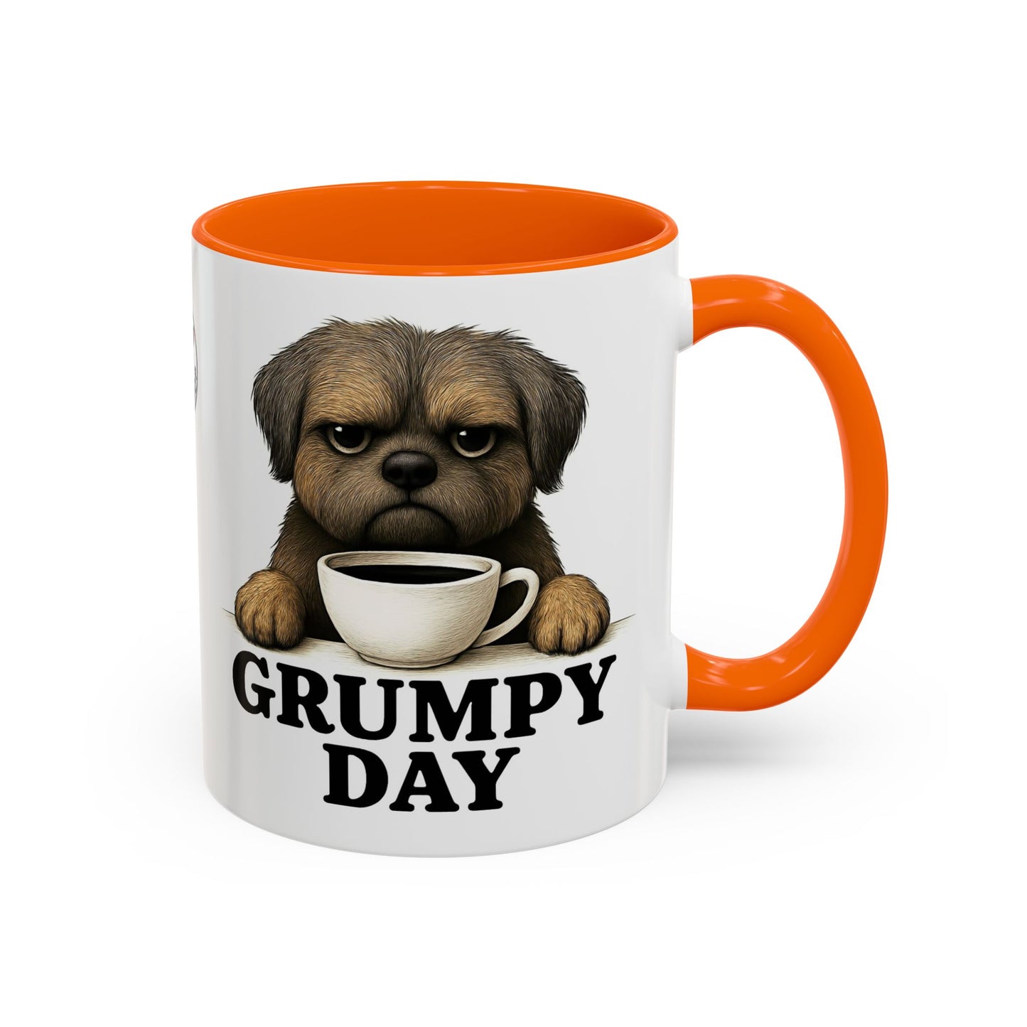 Grumpy Day Coffee Mug, shorkie, Funny Dog Mug, Pet Lover Gift, Morning Motivation, Coffee Lover Gift, Black Accent Mug
