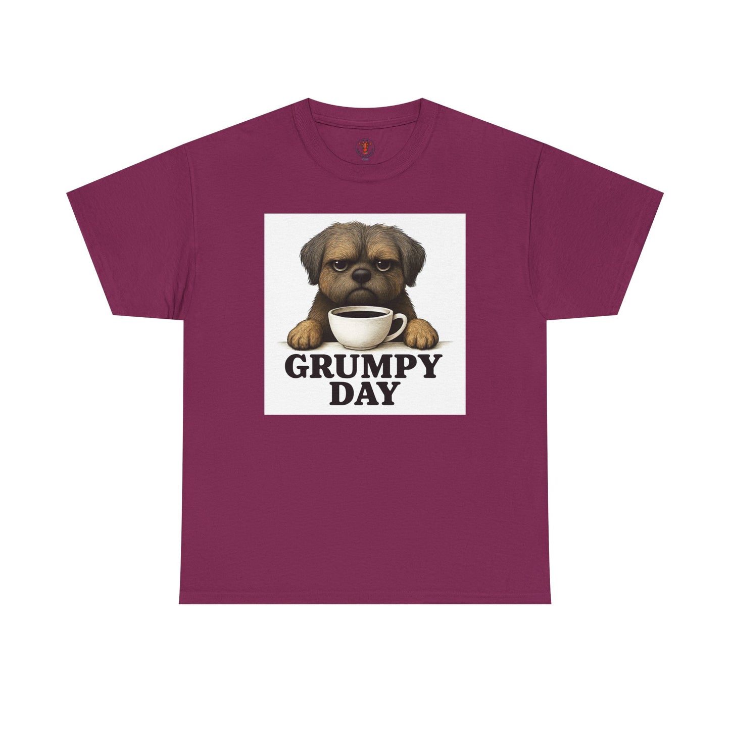 Shorkie Grumpy Dog Unisex Heavy Cotton Tee, Funny Pet Lover Shirt, Gift for Dog Owners, Humor T-Shirt, Cute Casual Wear